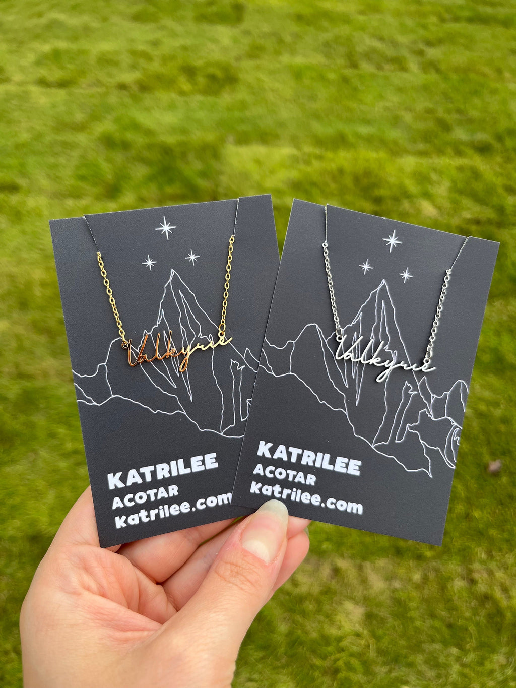 Officially Licenced Valkyrie Stainless Steel Necklace, ACOTAR Merch, Nesta, Bookish Gifts, Silver Gold Necklace Fantasy Romance Reader