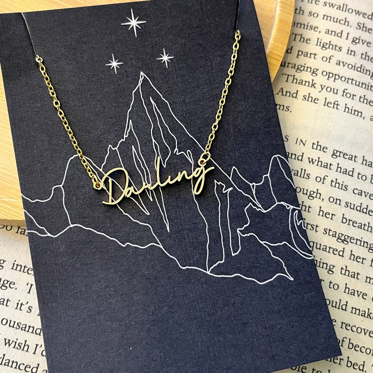 Feyre Darling Stainless Steel Necklace, ACOTAR Collection