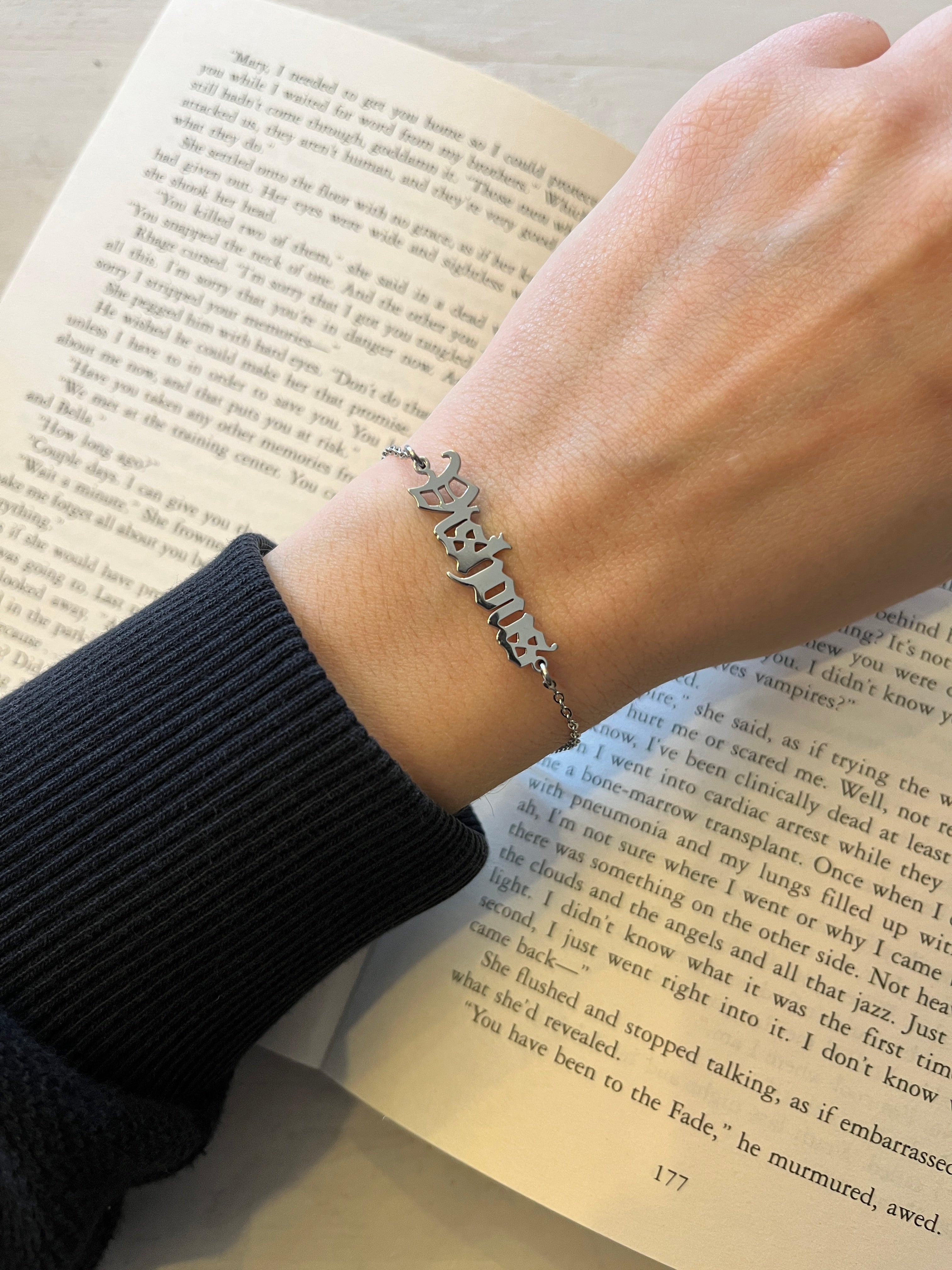 Black Dagger Brotherhood Name Bracelets Stainless Steel - Officially Licensed