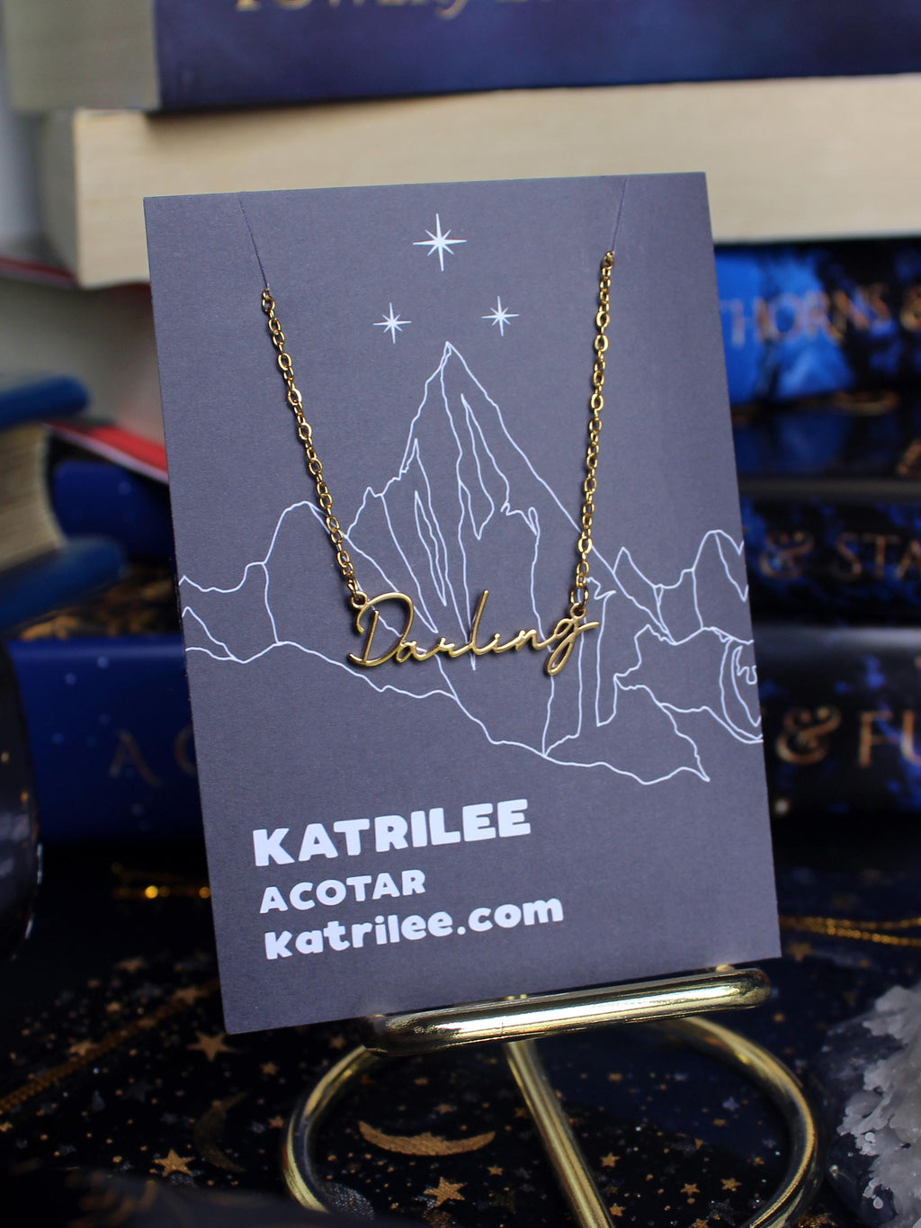 Officially Licenced ACOTAR Feyre Darling Stainless Steel Necklace, Nightcourt Rhysand, Bookish Gifts, Gift for girlfriend, Mist and Fury