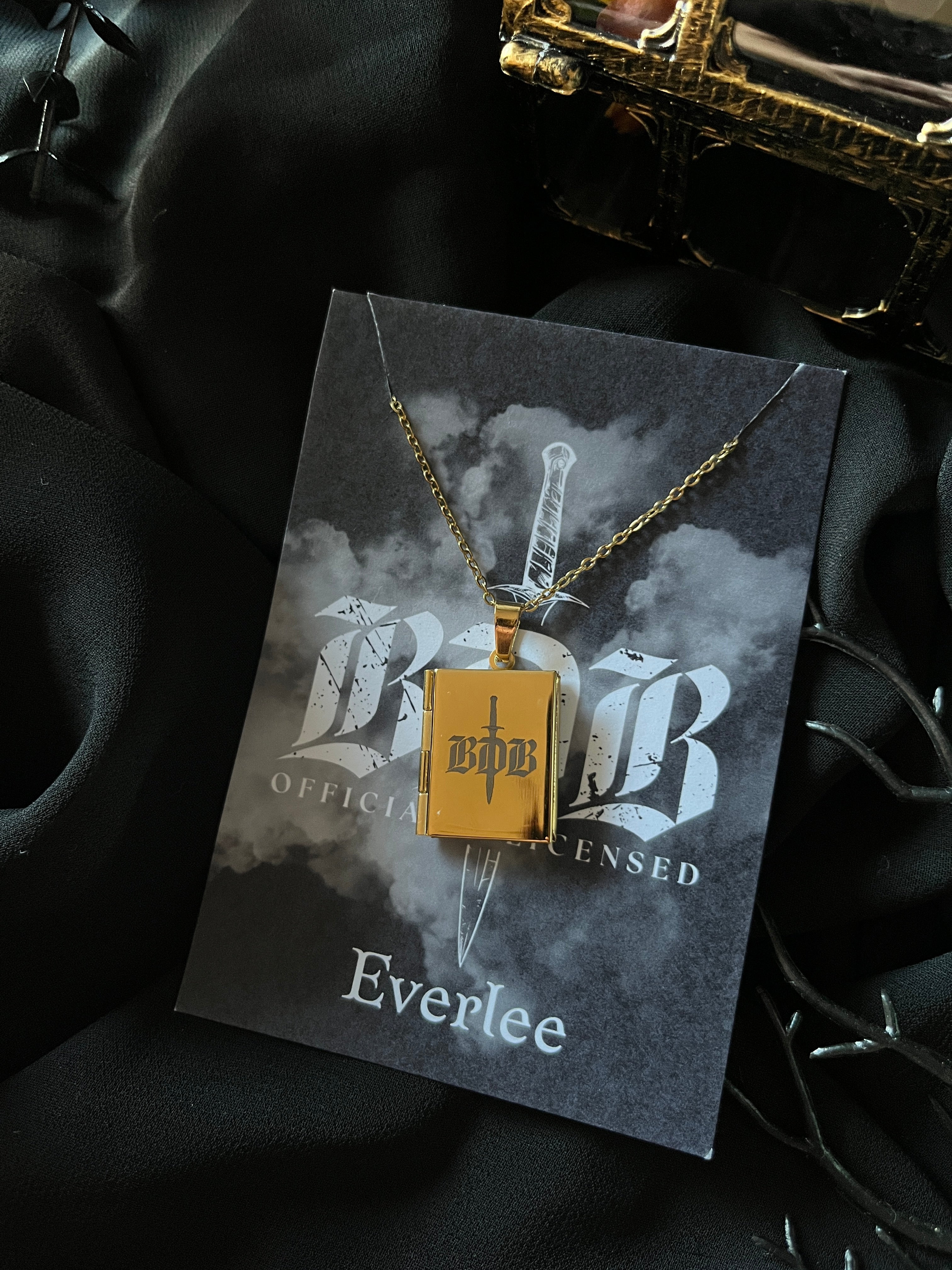 BDB Stainless Steel Book Locket - Officially Licensed Black Dagger Brotherhood