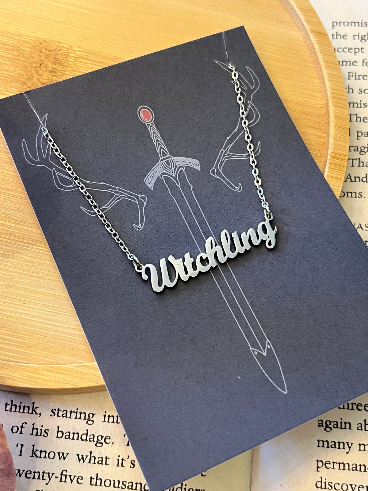 Witchling Throne Of Glass Stainless Steel Necklace - Officially Licenced