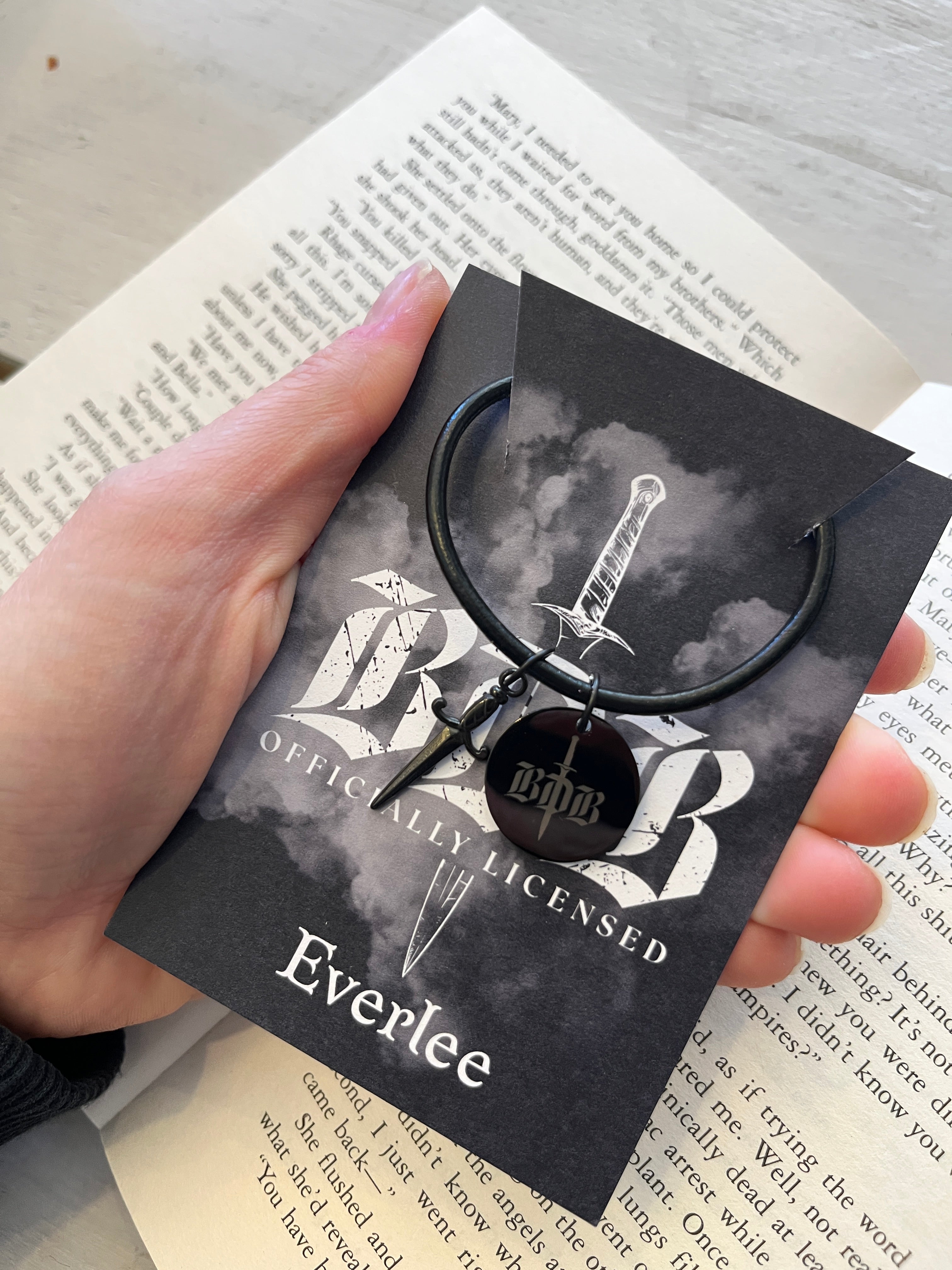 Black Dagger Brotherhood Black Steel Necklace - Officially Licensed