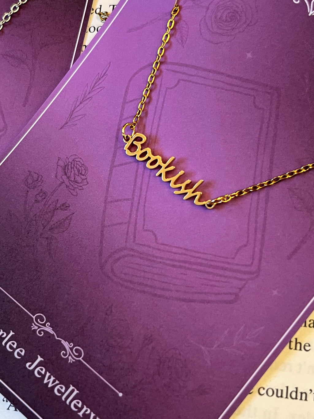 Bookish Stainless Steel Adjustable Name Bracelet