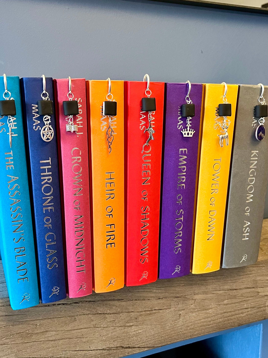 Officially Licenced Throne of Glass Book Marks, Handmade Book Charms Fantasy Bookmarks, Bookish Gifts, Romance Reader Merch Book Shelf Decor