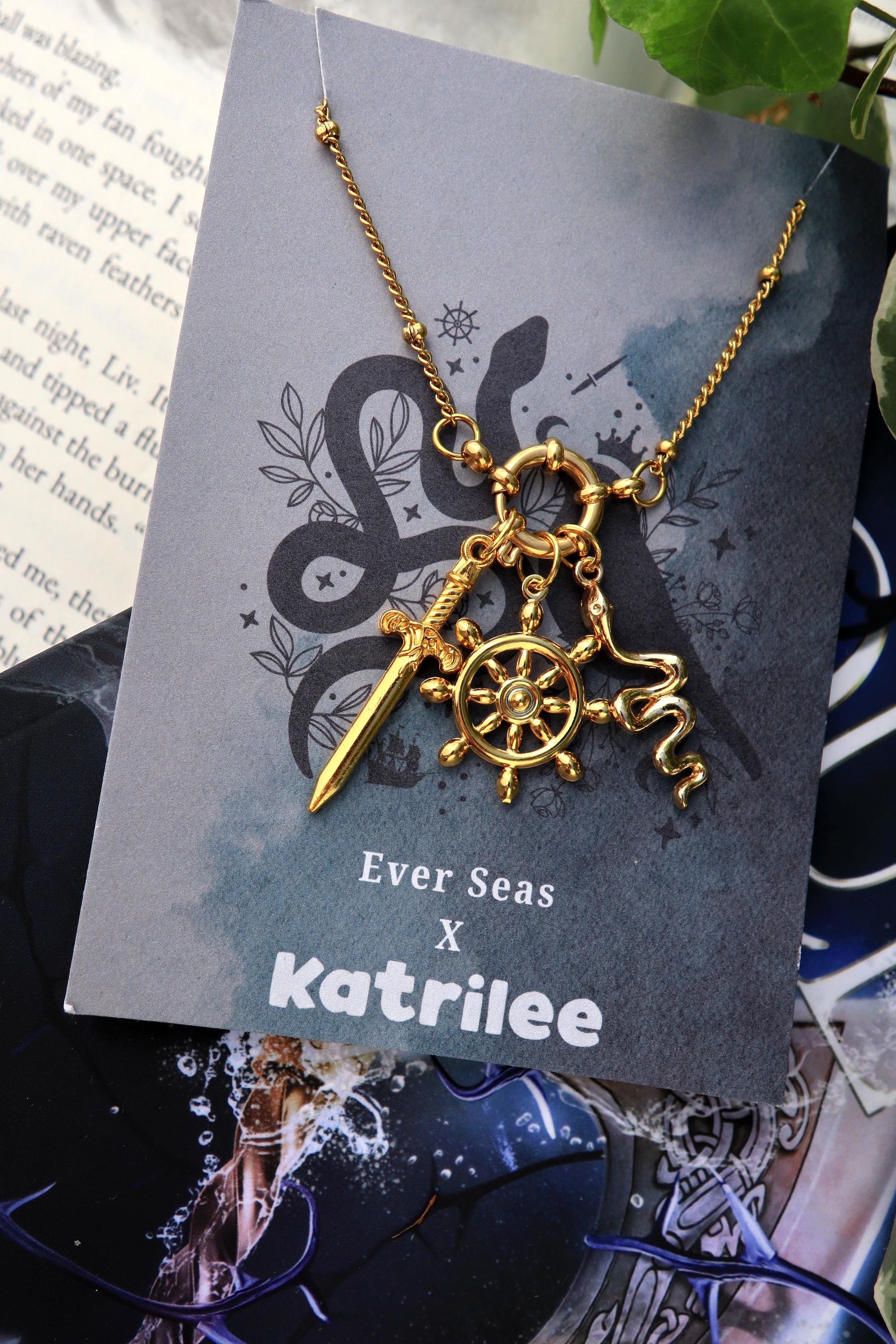 Ever King Charm Necklace: Pirate Fantasy Stainless Steel Jewelry