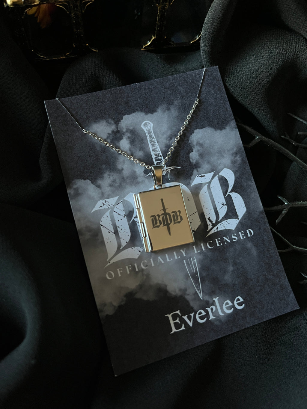 BDB Stainless Steel Book Locket - Officially Licensed Black Dagger Brotherhood