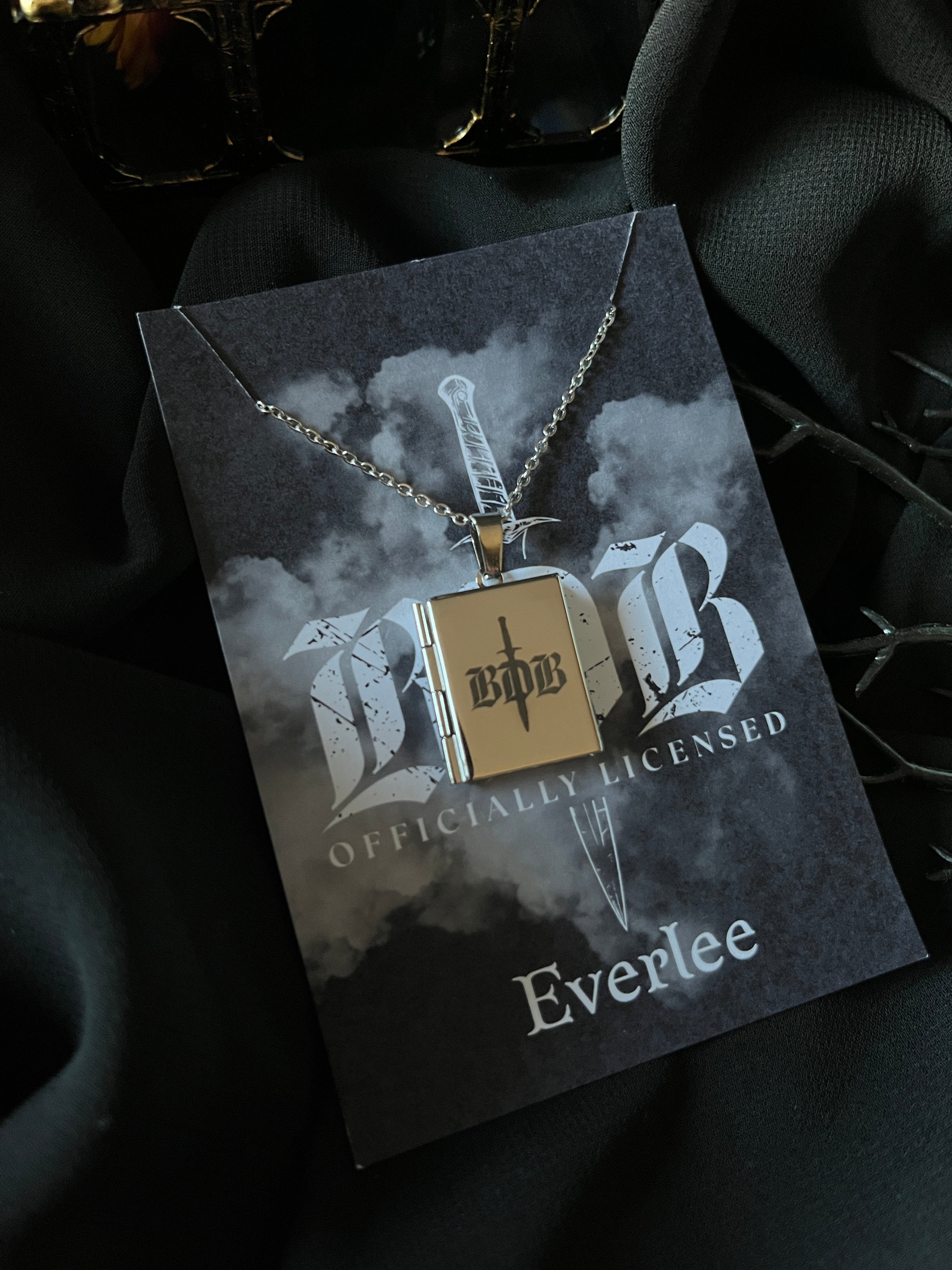 BDB Stainless Steel Book Locket - Officially Licensed Black Dagger Brotherhood