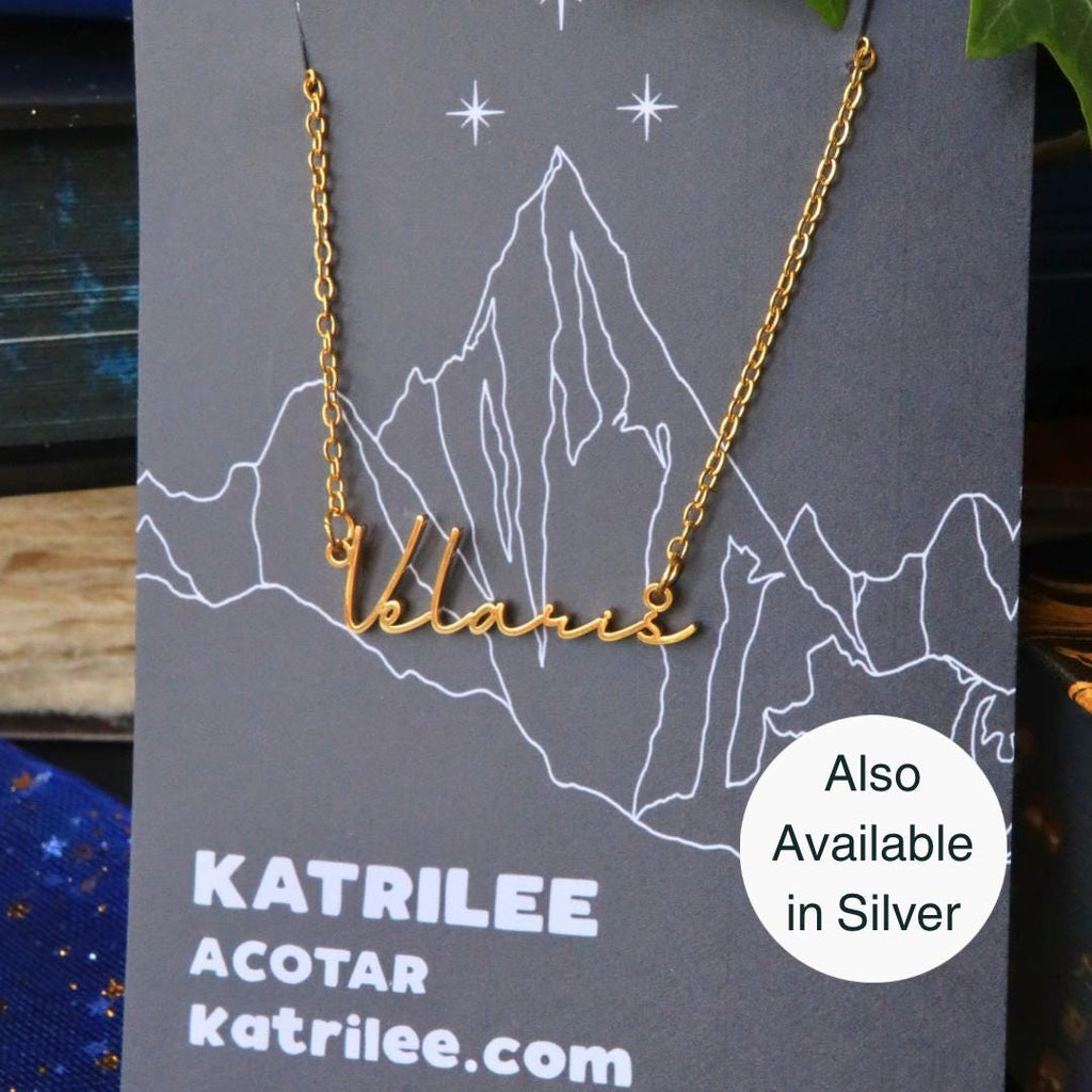 Officially Licenced ACOTAR Velaris Stainless Steel Necklace, Nightcourt Rhysand Feyre, Bookish Gifts, City of Starlight, Mist and Fury