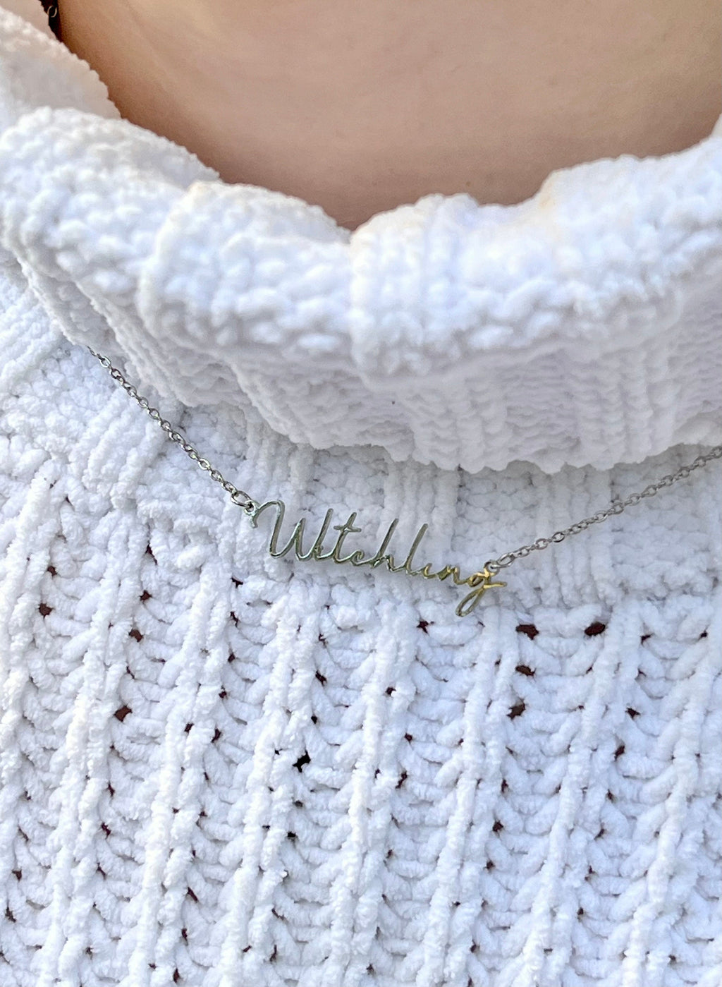 Officially Licenced Witchling Stainless Steel Necklace, Throne of Glass Merch, Manon Blackbeak The Thirteenth Bookish Gifts, Silver Gold