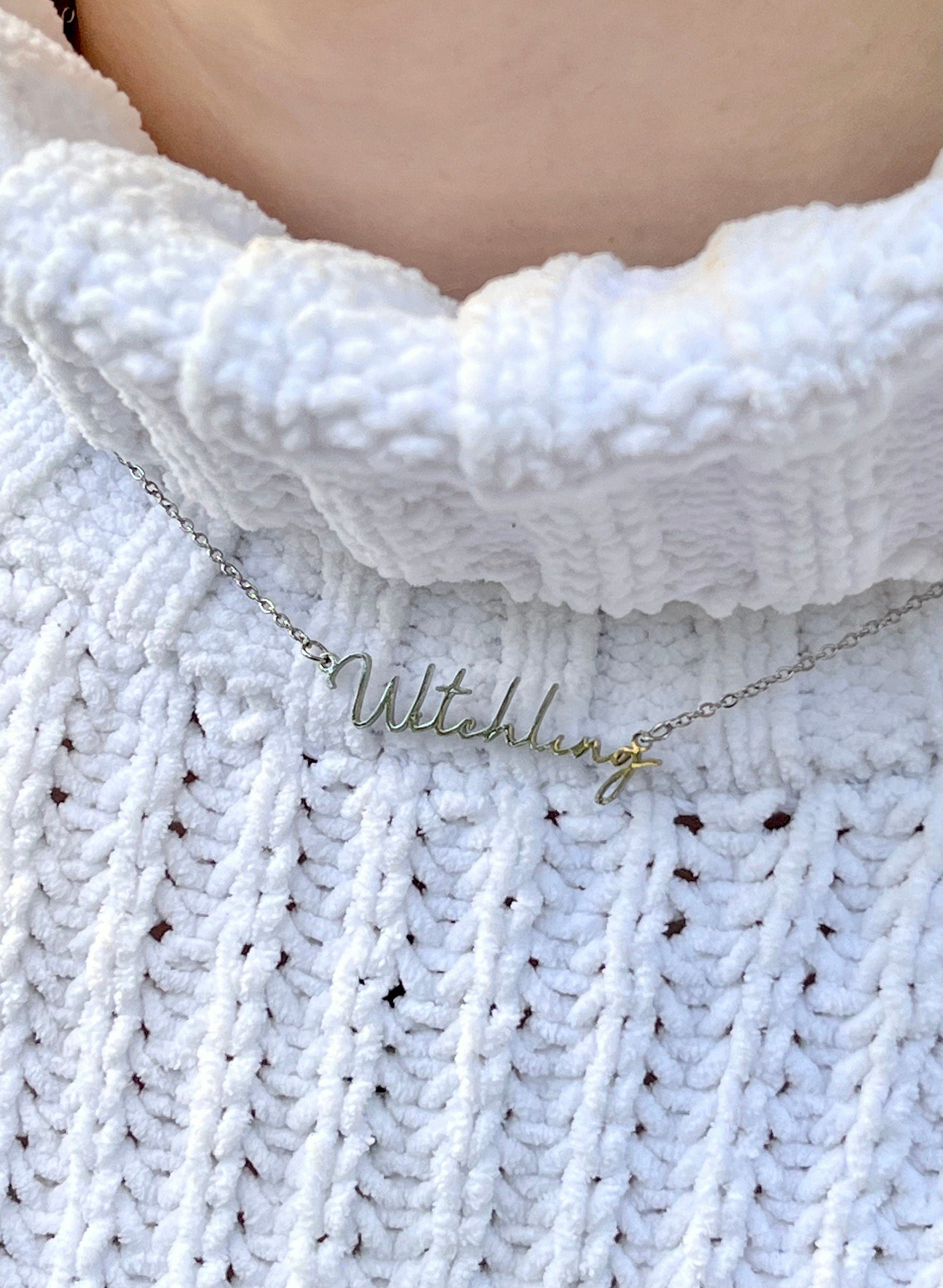 Officially Licenced Witchling Stainless Steel Necklace, Throne of Glass Merch, Manon Blackbeak The Thirteenth Bookish Gifts, Silver Gold