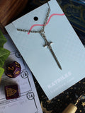 Silver Sword Stainless Steel Necklace Pendant