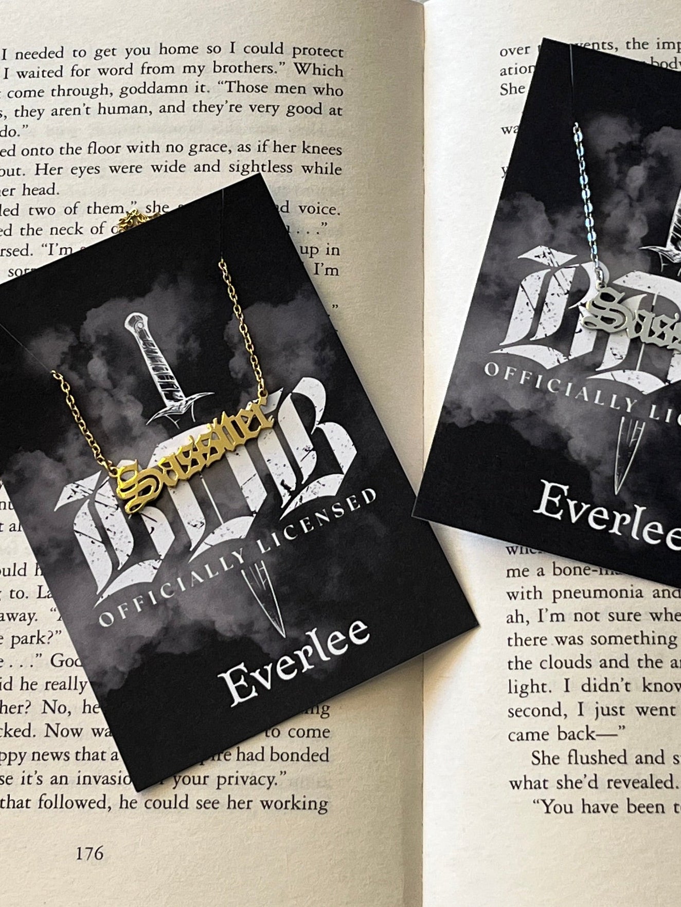 Sassiter Black Dagger Brotherhood Name Necklace