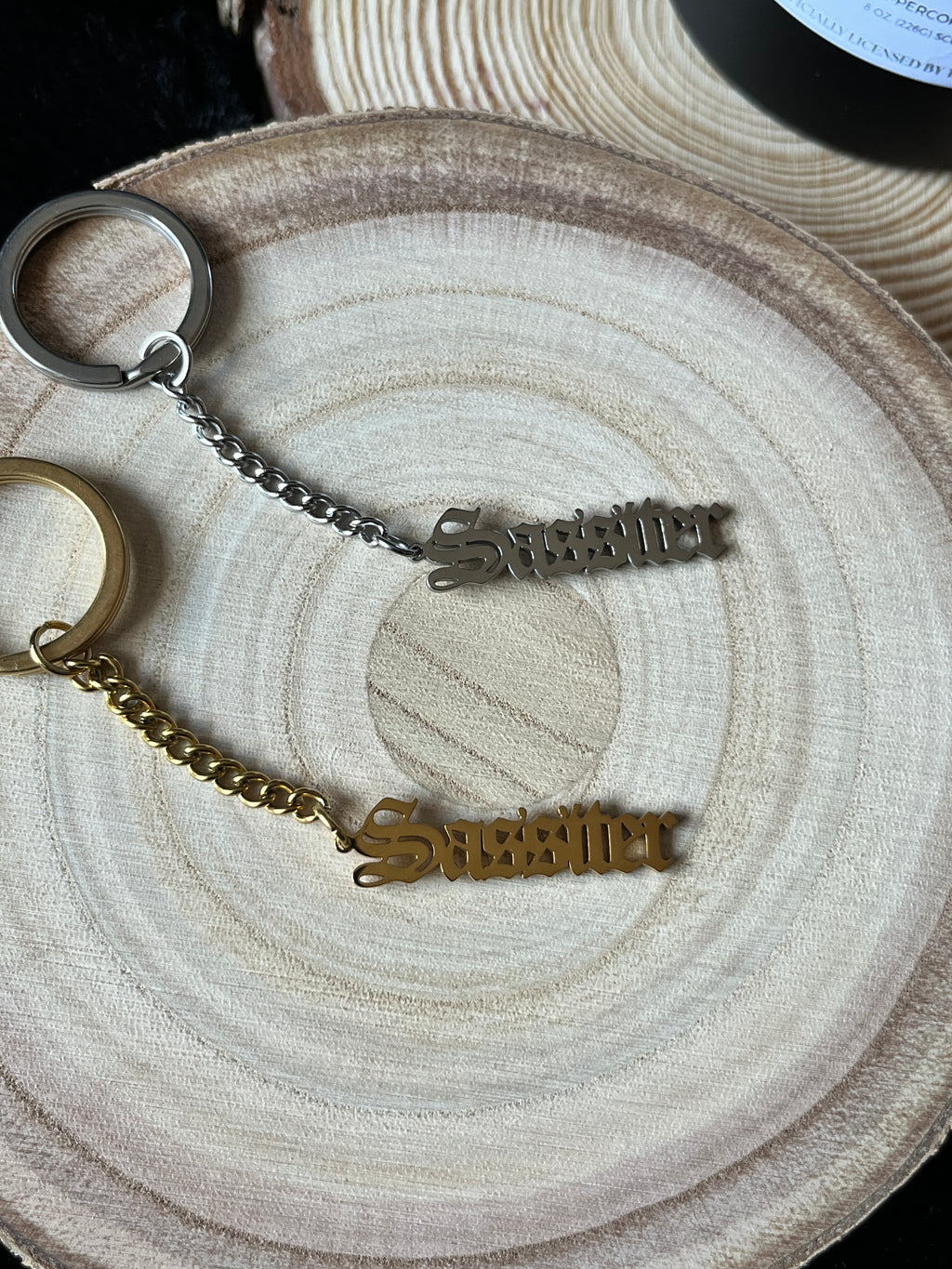 Sassiter stainless steel Fundraising Keychain