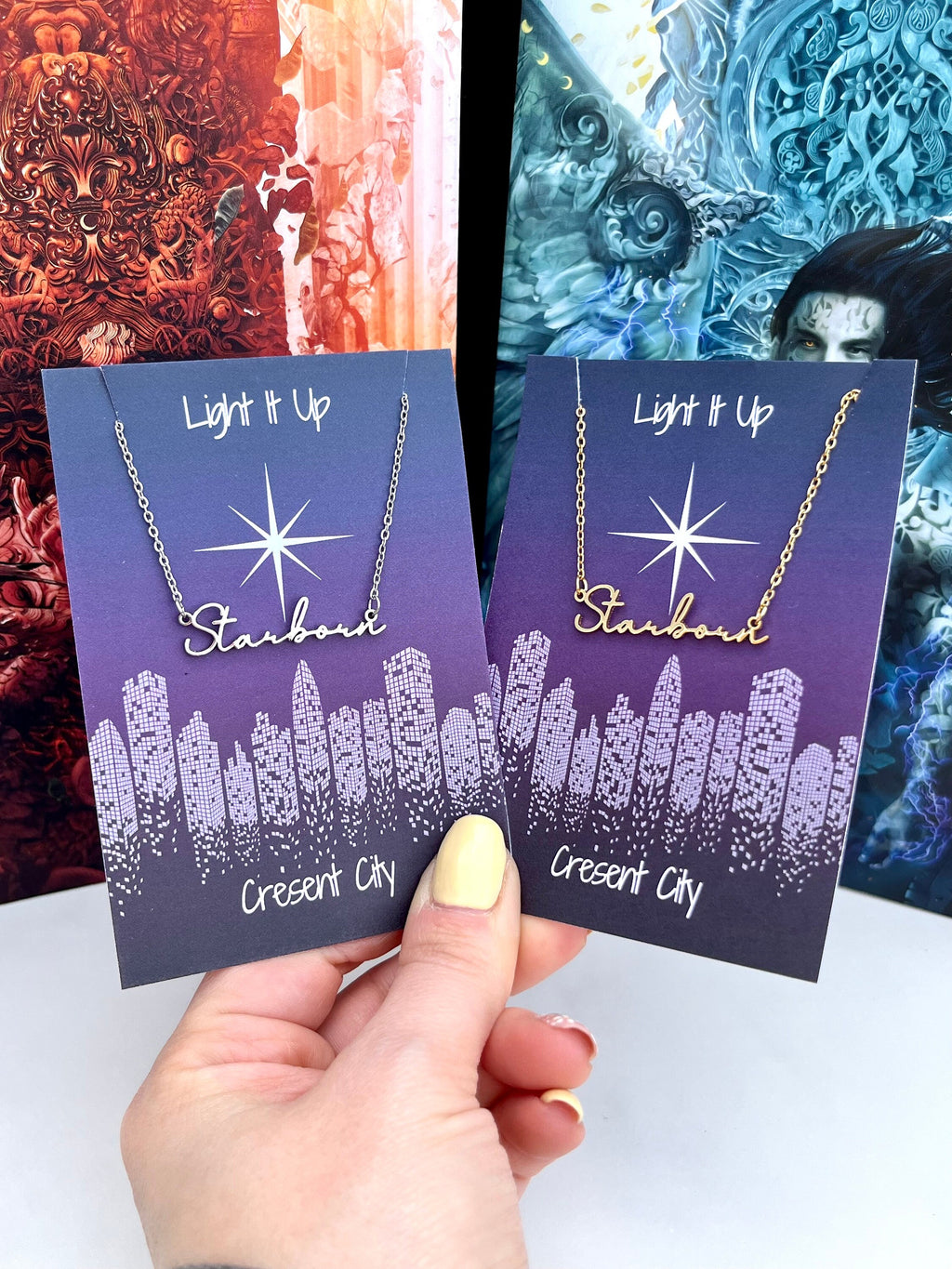 Officially Licenced Crescent City Starborn Bryce Quinlan Name Necklace, Stainless Steel, Fantacy Bookish Merch, Sarah J Maas, romance reader