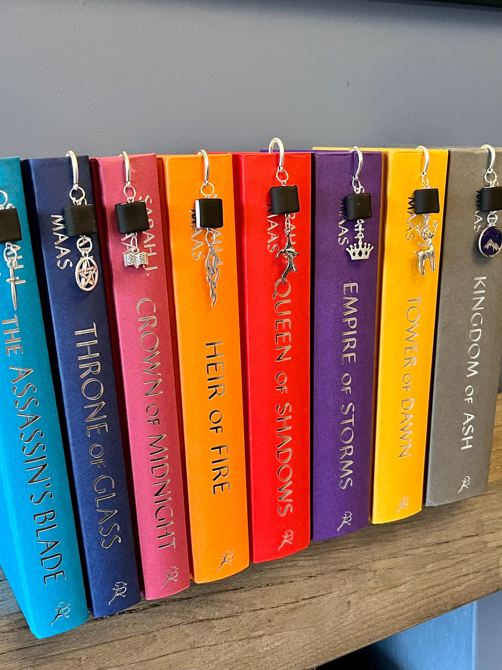 Officially Licenced Throne of Glass Book Marks, Handmade Book Charms Fantasy Bookmarks, Bookish Gifts, Romance Reader Merch Book Shelf Decor