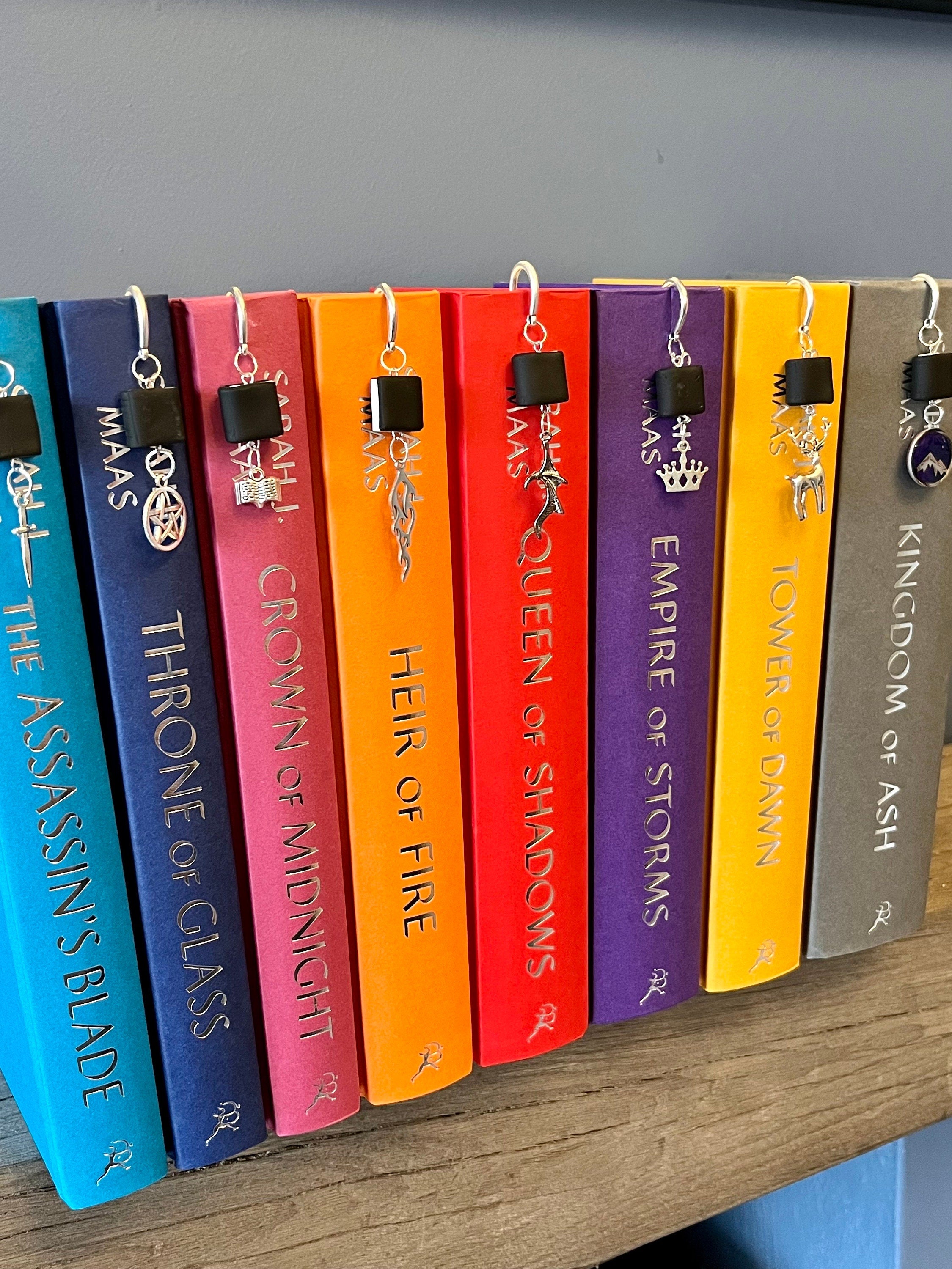 Officially Licenced Throne of Glass Book Marks, Handmade Book Charms Fantasy Bookmarks, Bookish Gifts, Romance Reader Merch Book Shelf Decor