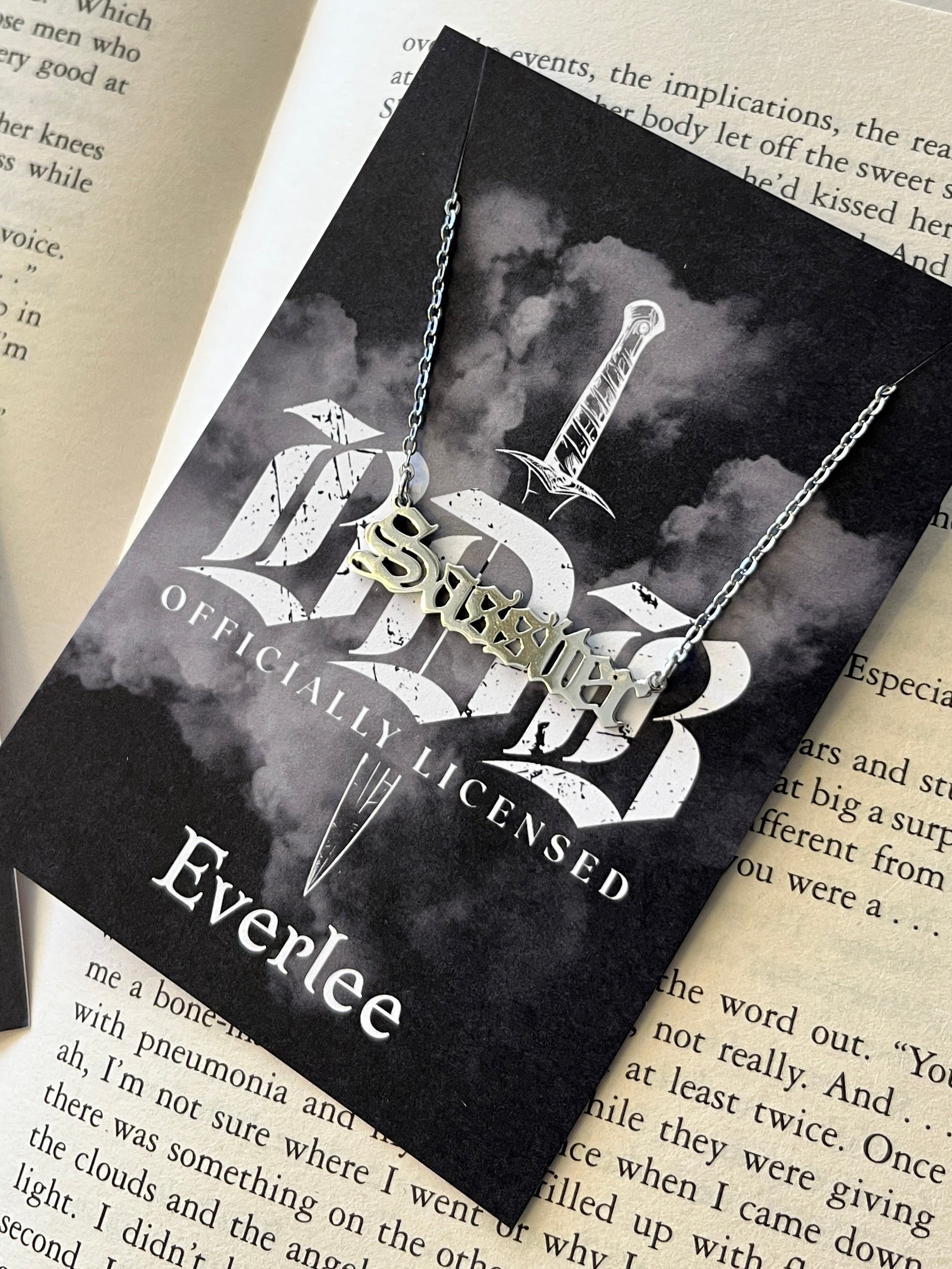 Sassiter Black Dagger Brotherhood Name Necklace