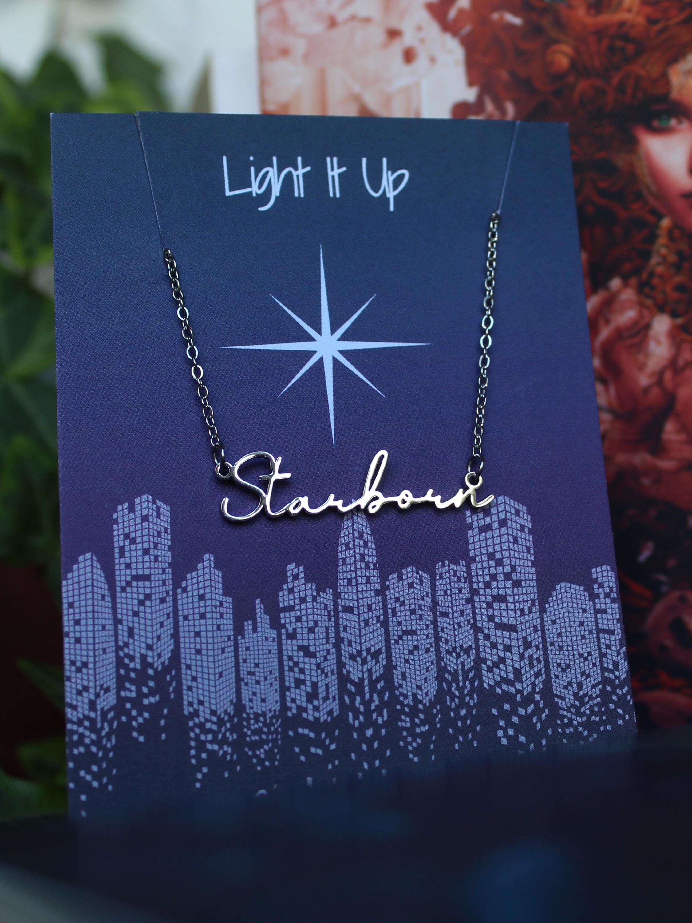 Officially Licenced Crescent City Starborn Bryce Quinlan Name Necklace, Stainless Steel, Fantacy Bookish Merch, Sarah J Maas, romance reader