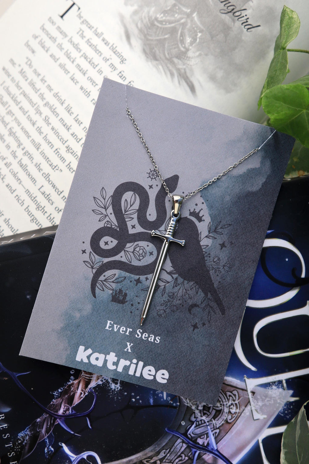 Ever King Sword Pendant Necklace: Stainless Steel Fantasy Jewelry