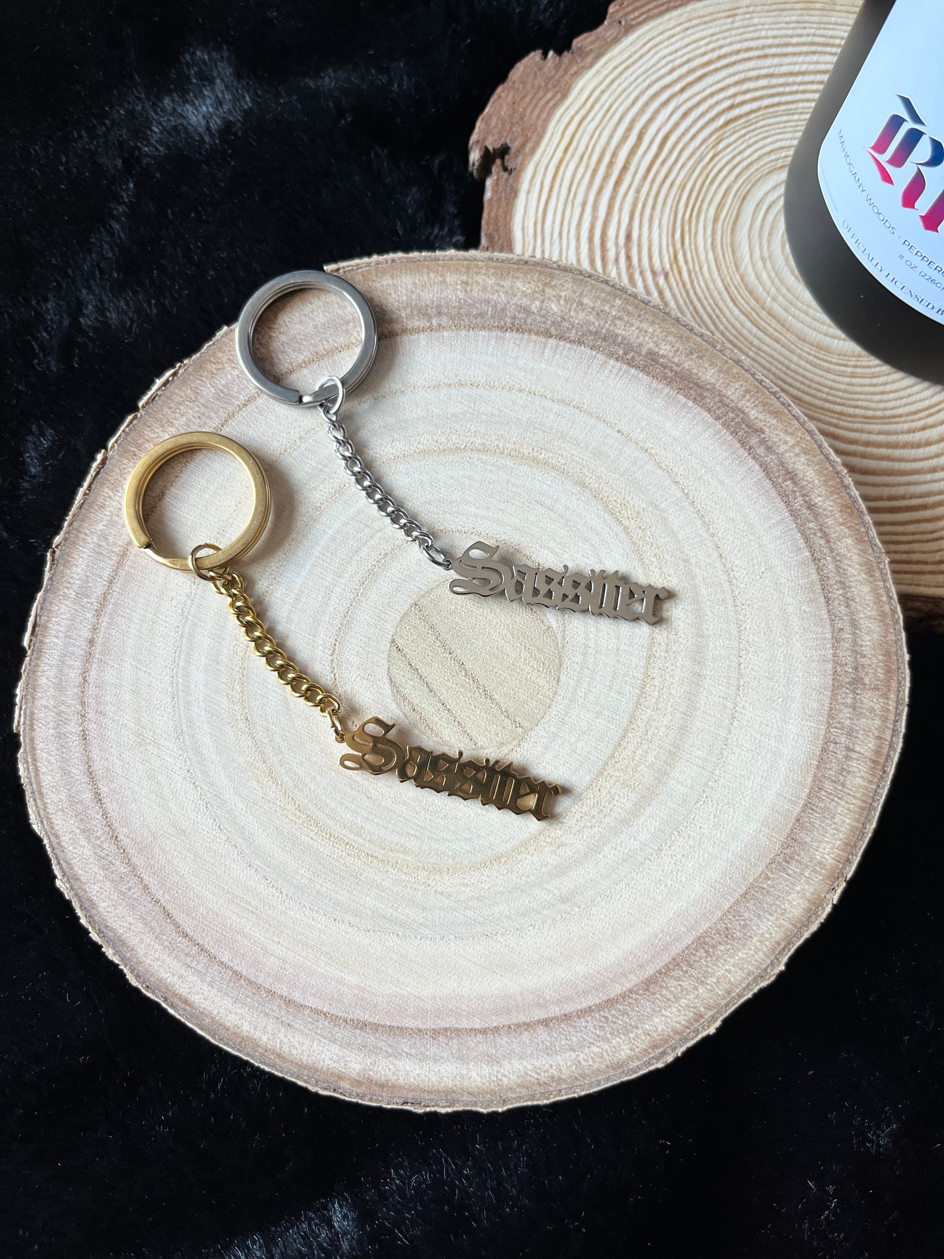 Sassiter stainless steel Fundraising Keychain