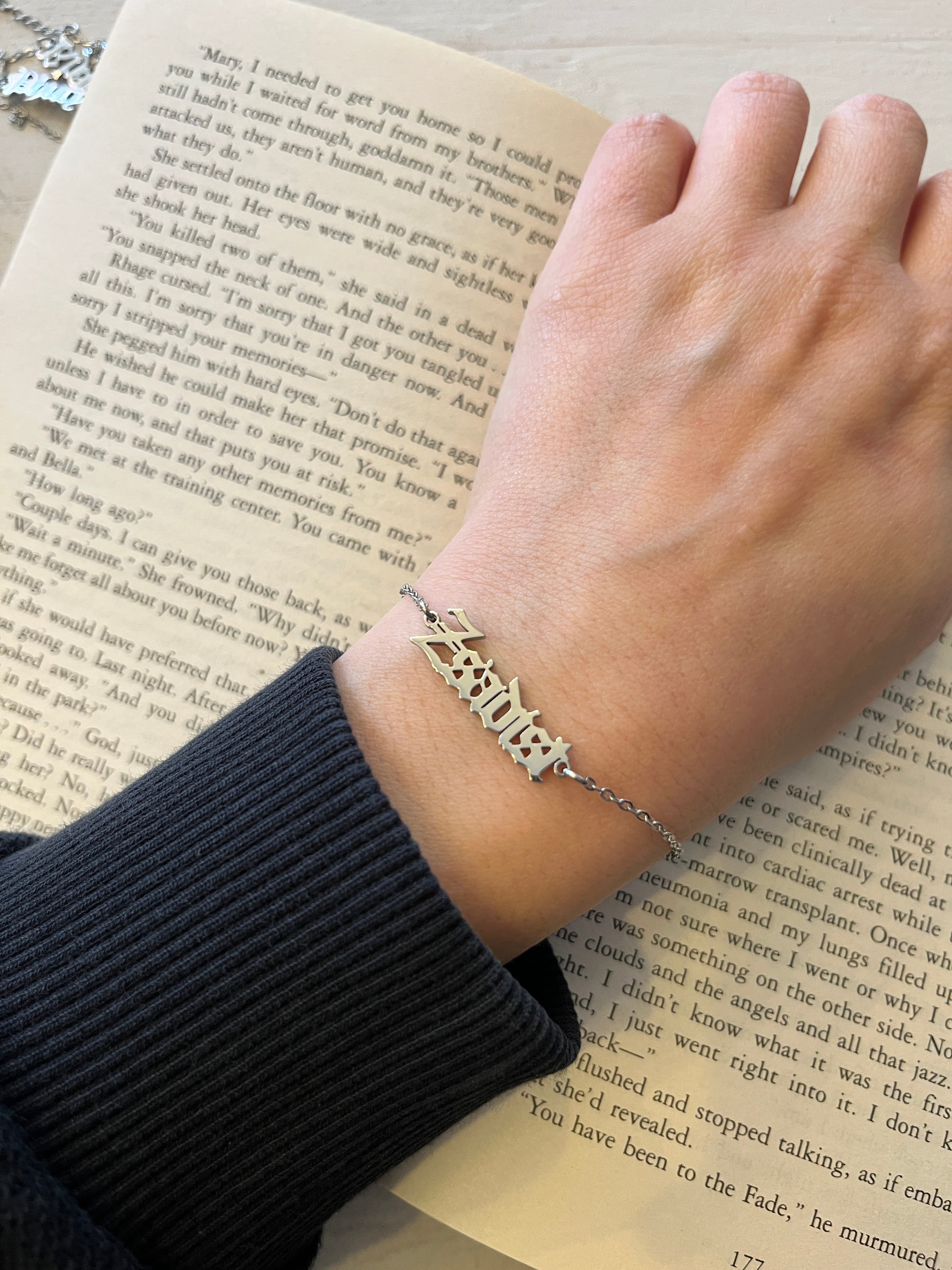 Black Dagger Brotherhood Name Bracelets Stainless Steel - Officially Licensed