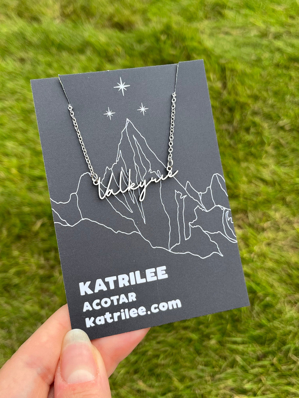 Officially Licenced Valkyrie Stainless Steel Necklace, ACOTAR Merch, Nesta, Bookish Gifts, Silver Gold Necklace Fantasy Romance Reader