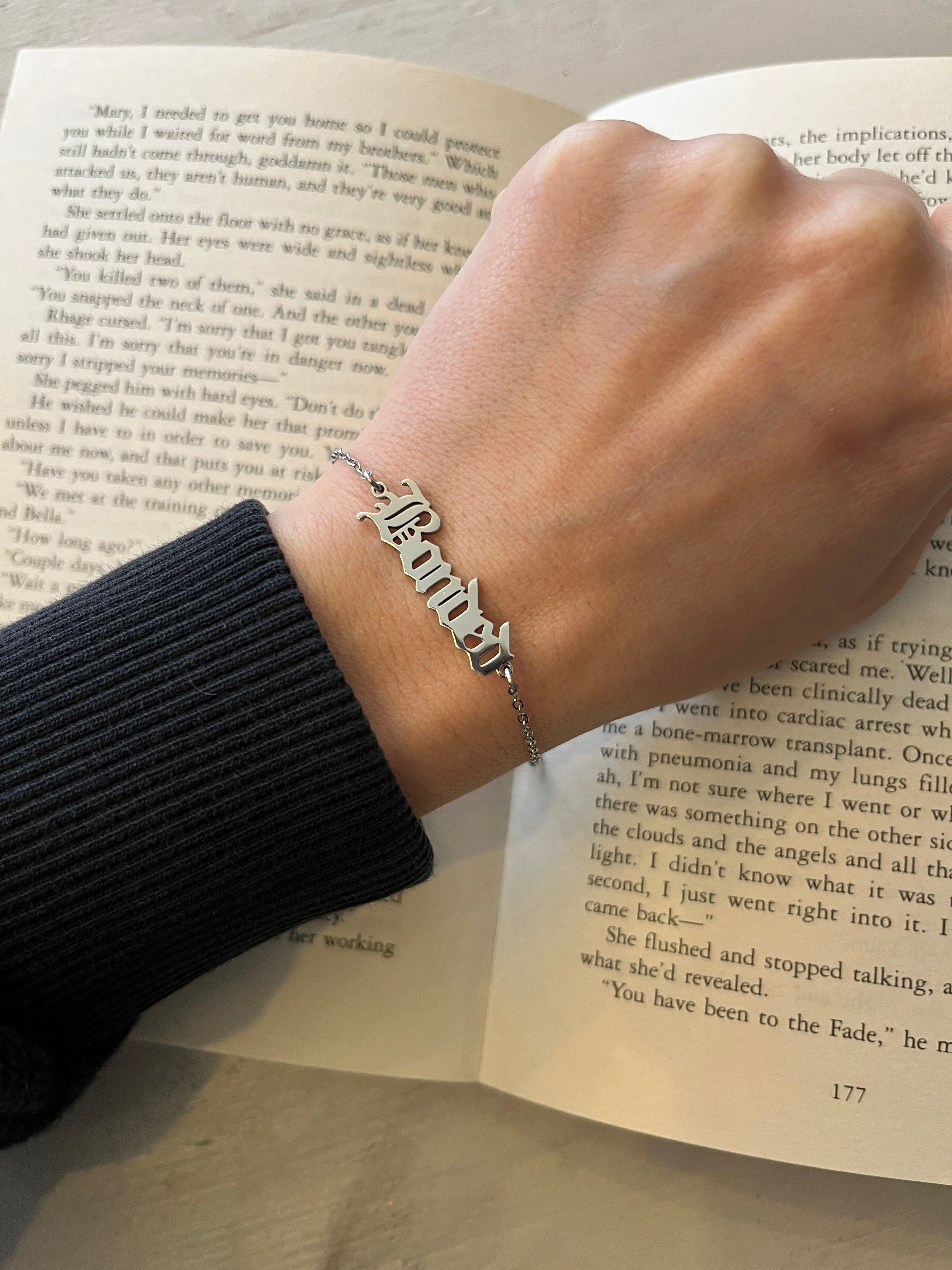 Bonded Black Dagger Brotherhood Stainless Steel Bracelet - Officially Licensed