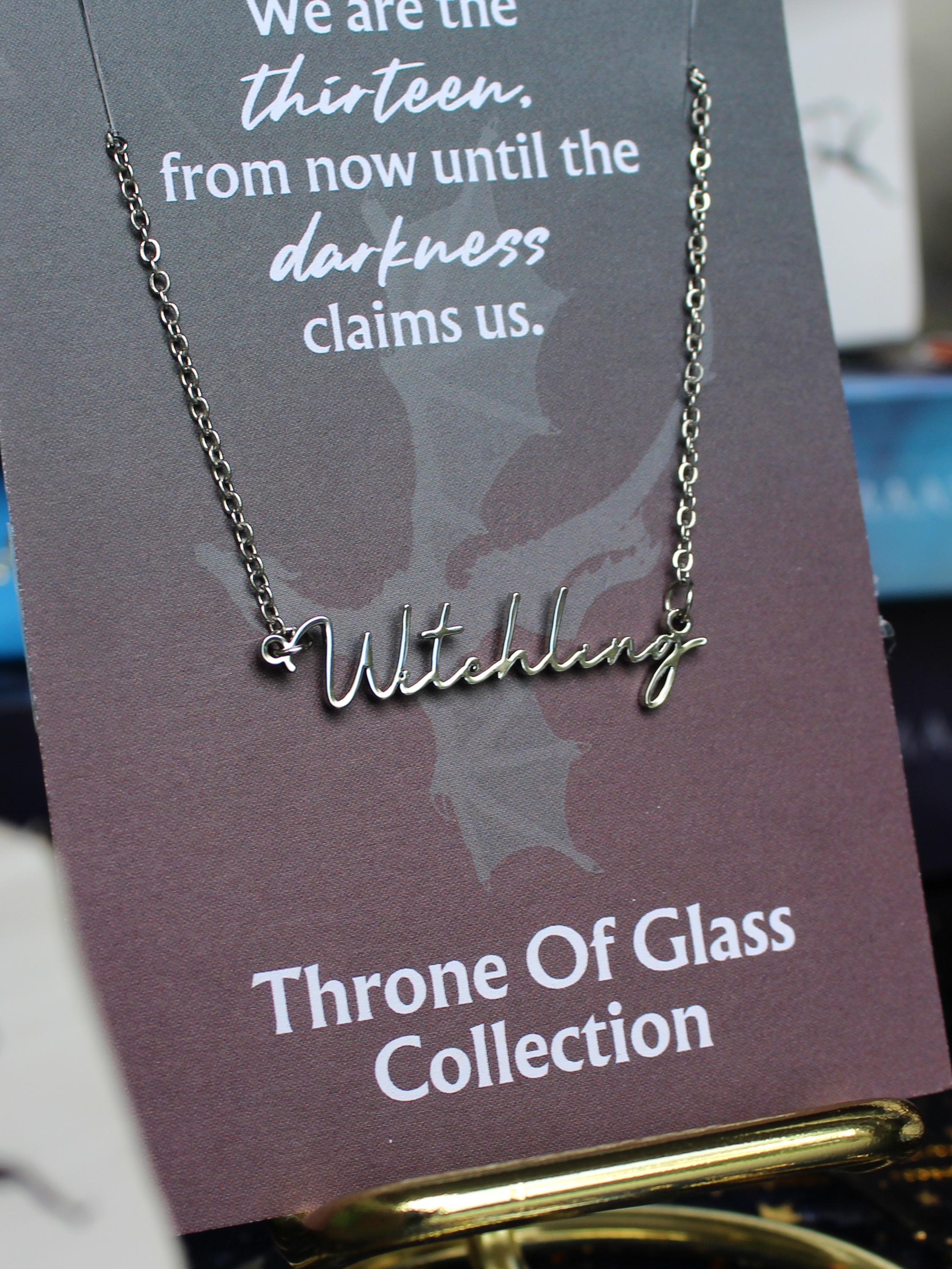Officially Licenced Witchling Stainless Steel Necklace, Throne of Glass Merch, Manon Blackbeak The Thirteenth Bookish Gifts, Silver Gold
