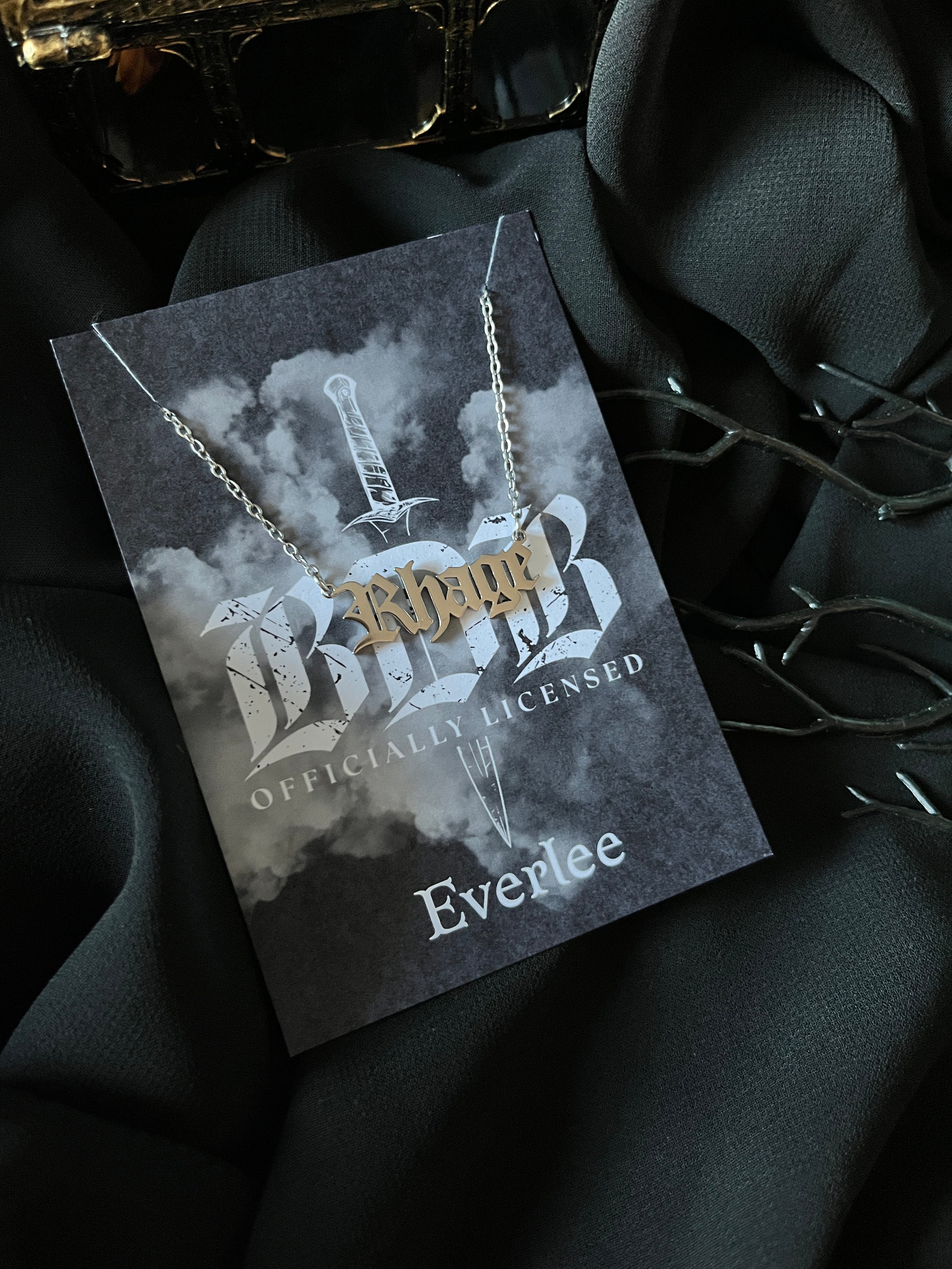 Brotherhood Name Necklaces - Officially Licensed Black Dagger Brotherhood Collection