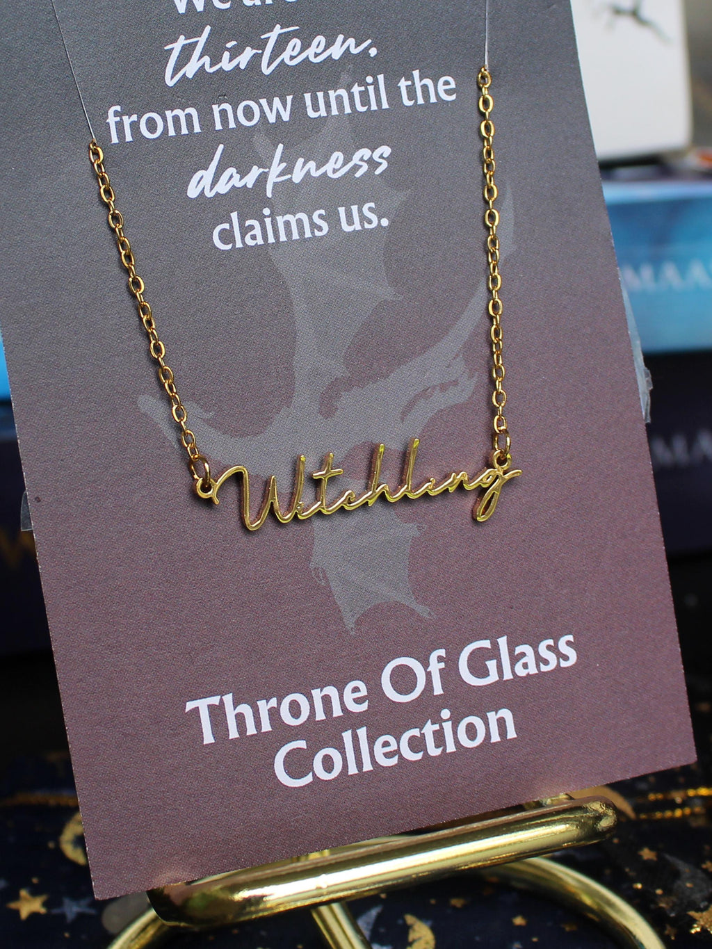 Officially Licenced Witchling Stainless Steel Necklace, Throne of Glass Merch, Manon Blackbeak The Thirteenth Bookish Gifts, Silver Gold