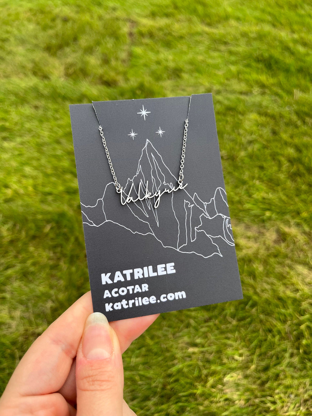 Officially Licenced Valkyrie Stainless Steel Necklace, ACOTAR Merch, Nesta, Bookish Gifts, Silver Gold Necklace Fantasy Romance Reader