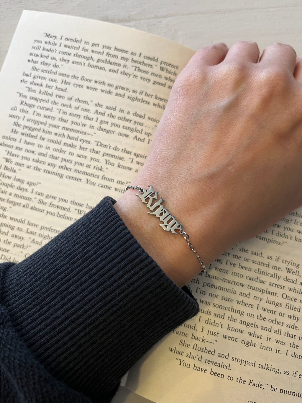 Black Dagger Brotherhood Name Bracelets Stainless Steel - Officially Licensed