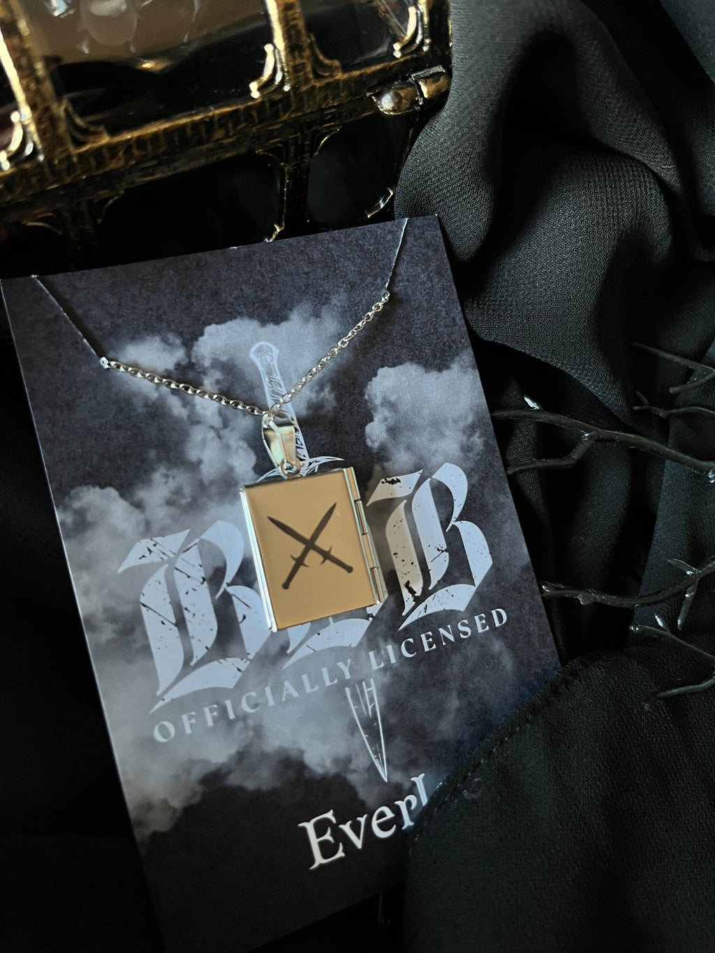 BDB Stainless Steel Book Locket - Officially Licensed Black Dagger Brotherhood