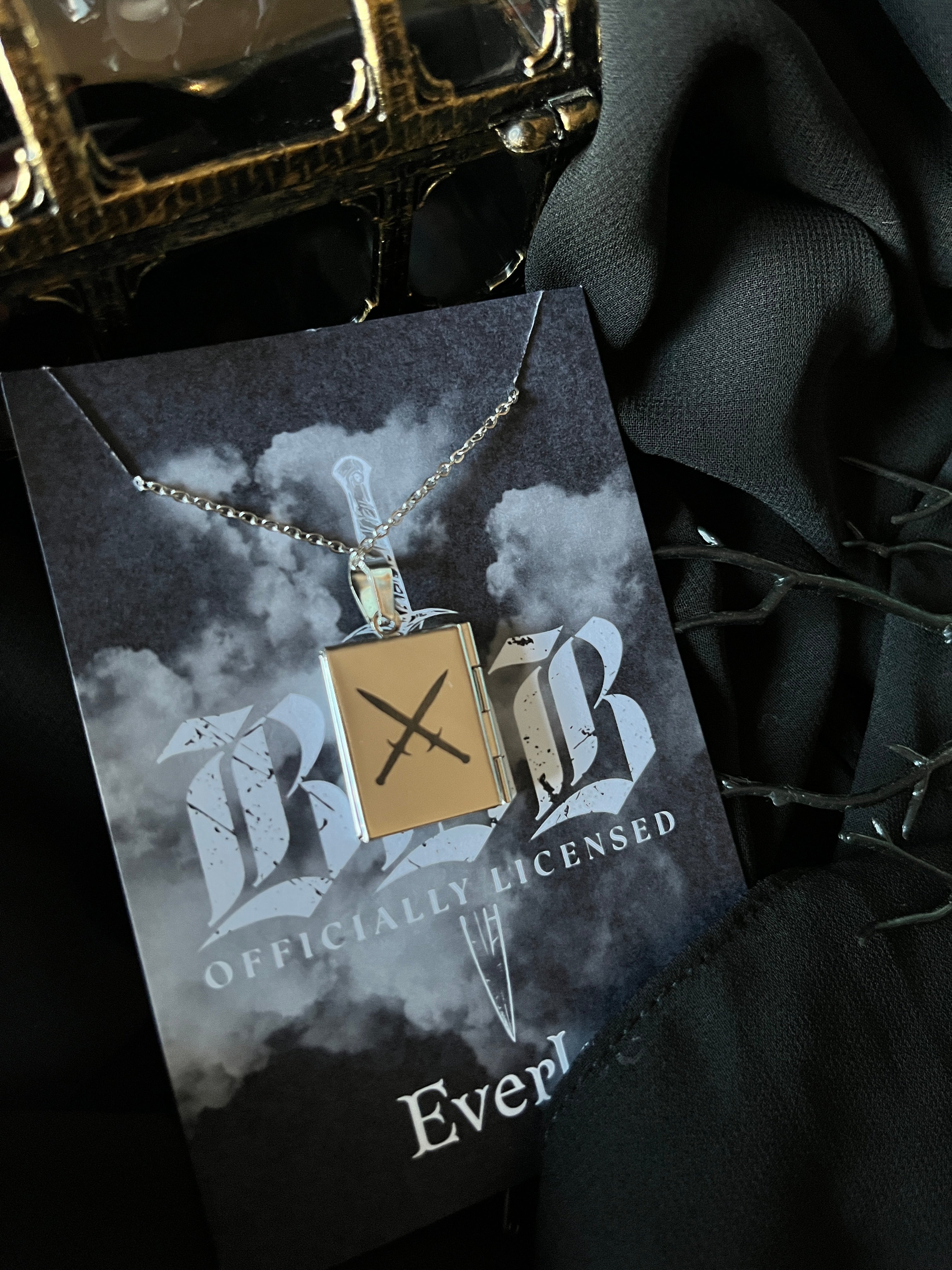 BDB Stainless Steel Book Locket - Officially Licensed Black Dagger Brotherhood