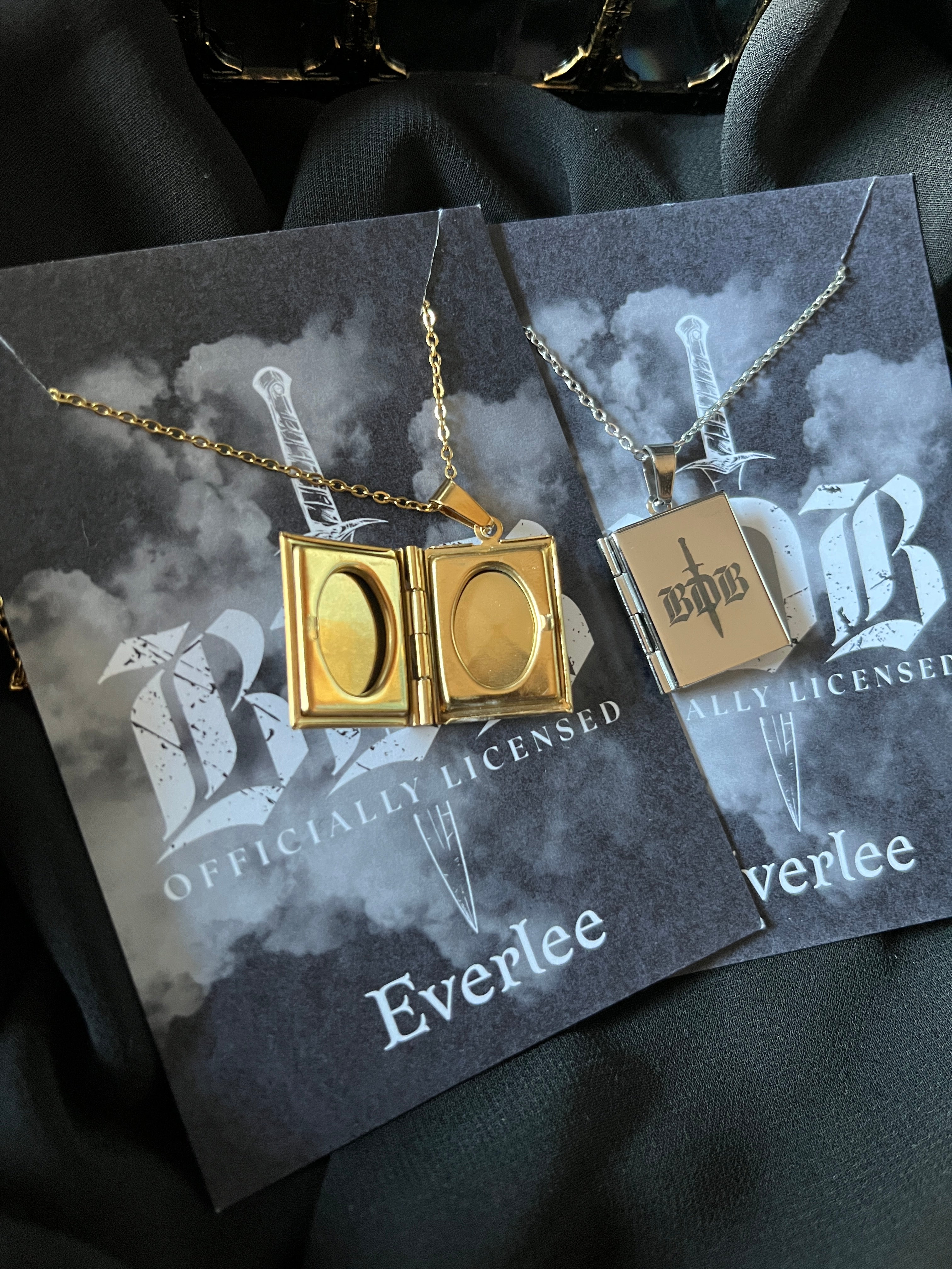 BDB Stainless Steel Book Locket - Officially Licensed Black Dagger Brotherhood