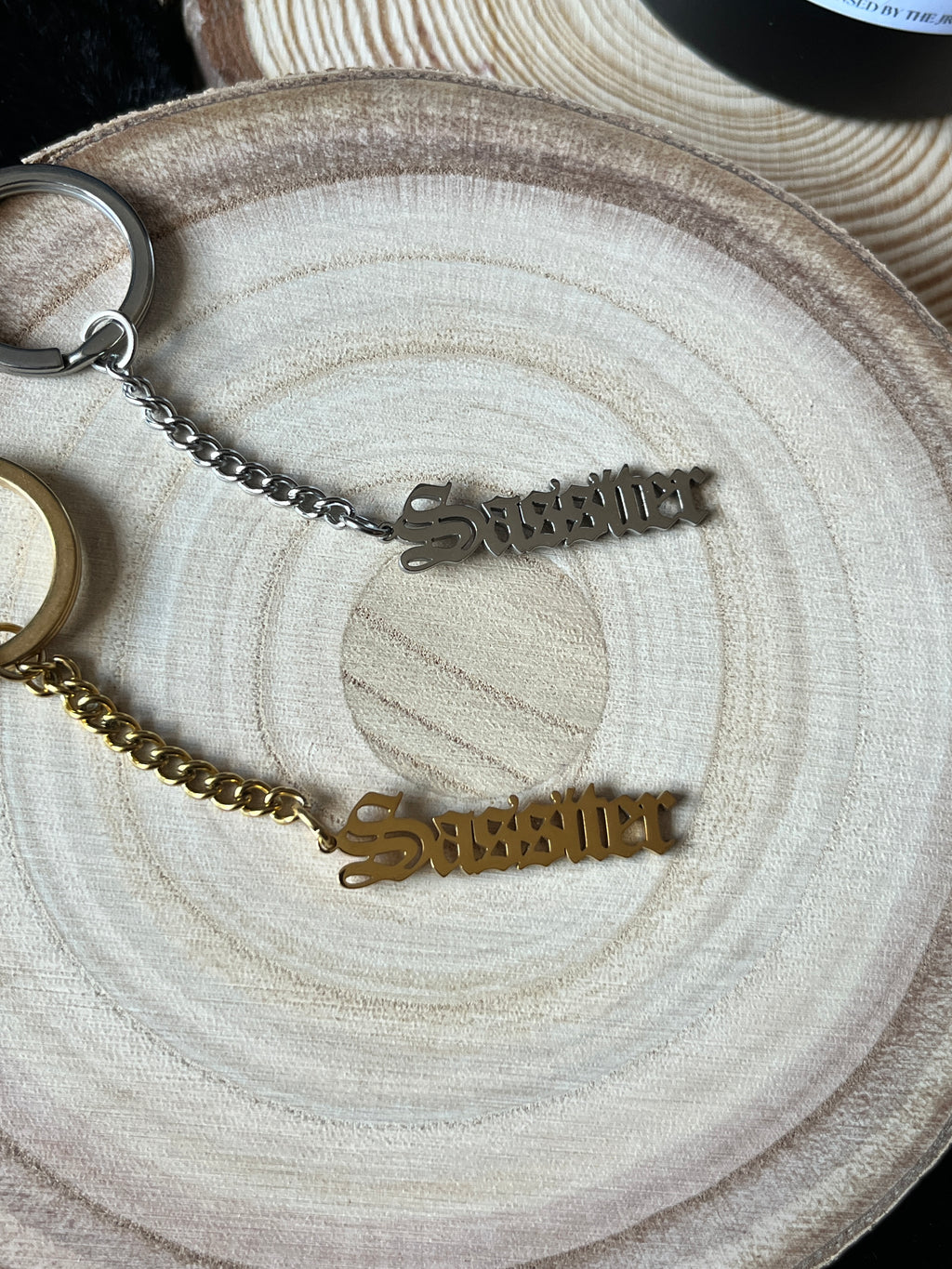 Sassiter stainless steel Fundraising Keychain