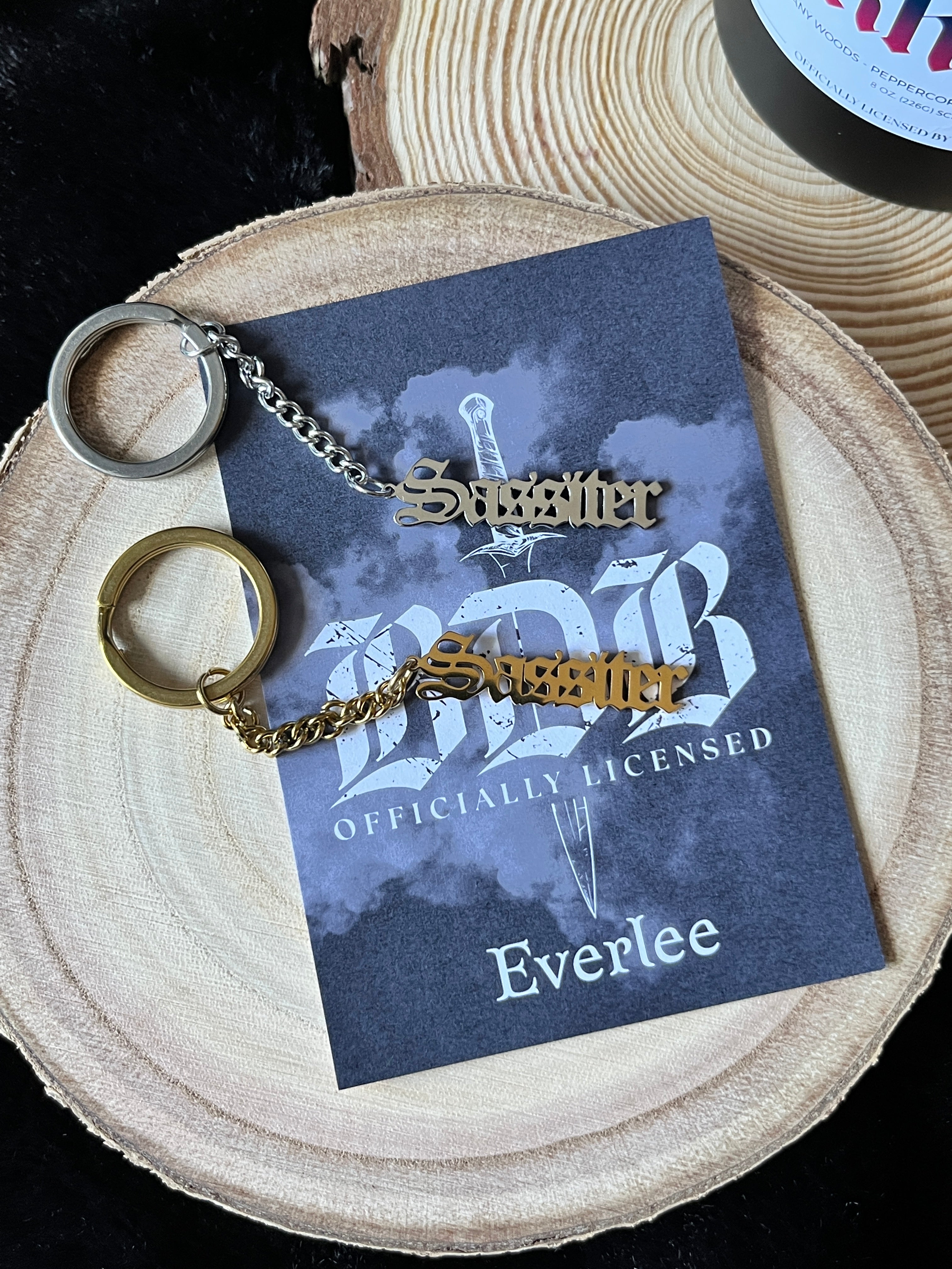 Sassiter stainless steel Fundraising Keychain