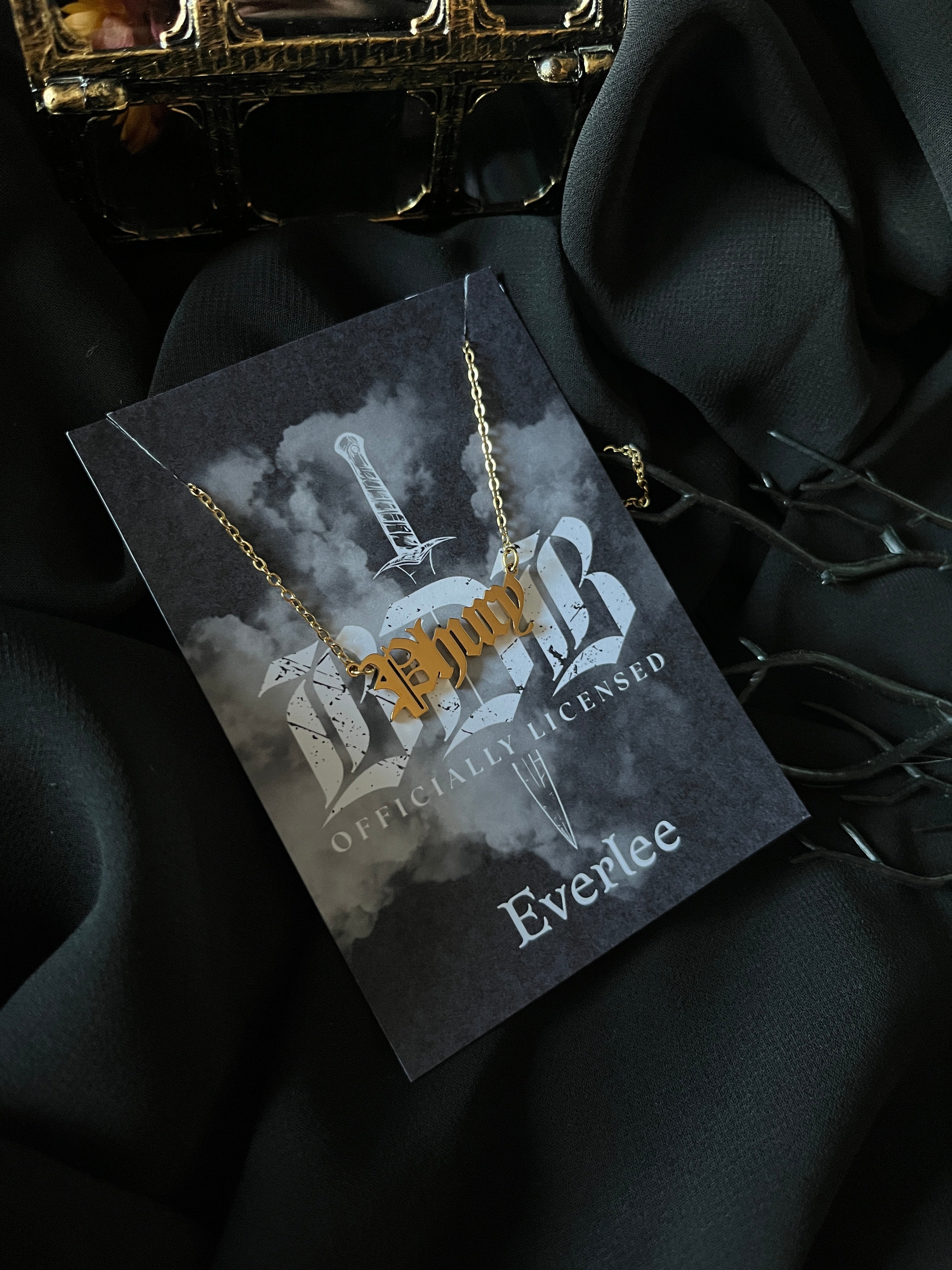 Brotherhood Name Necklaces - Officially Licensed Black Dagger Brotherhood Collection