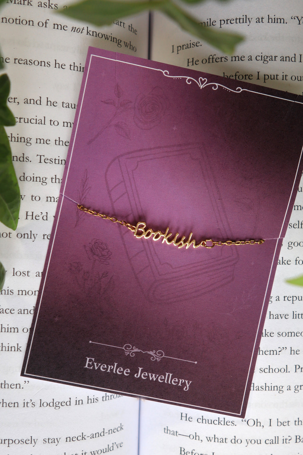 Bookish Name Bracelet - Gold and Silver Stainless Steel