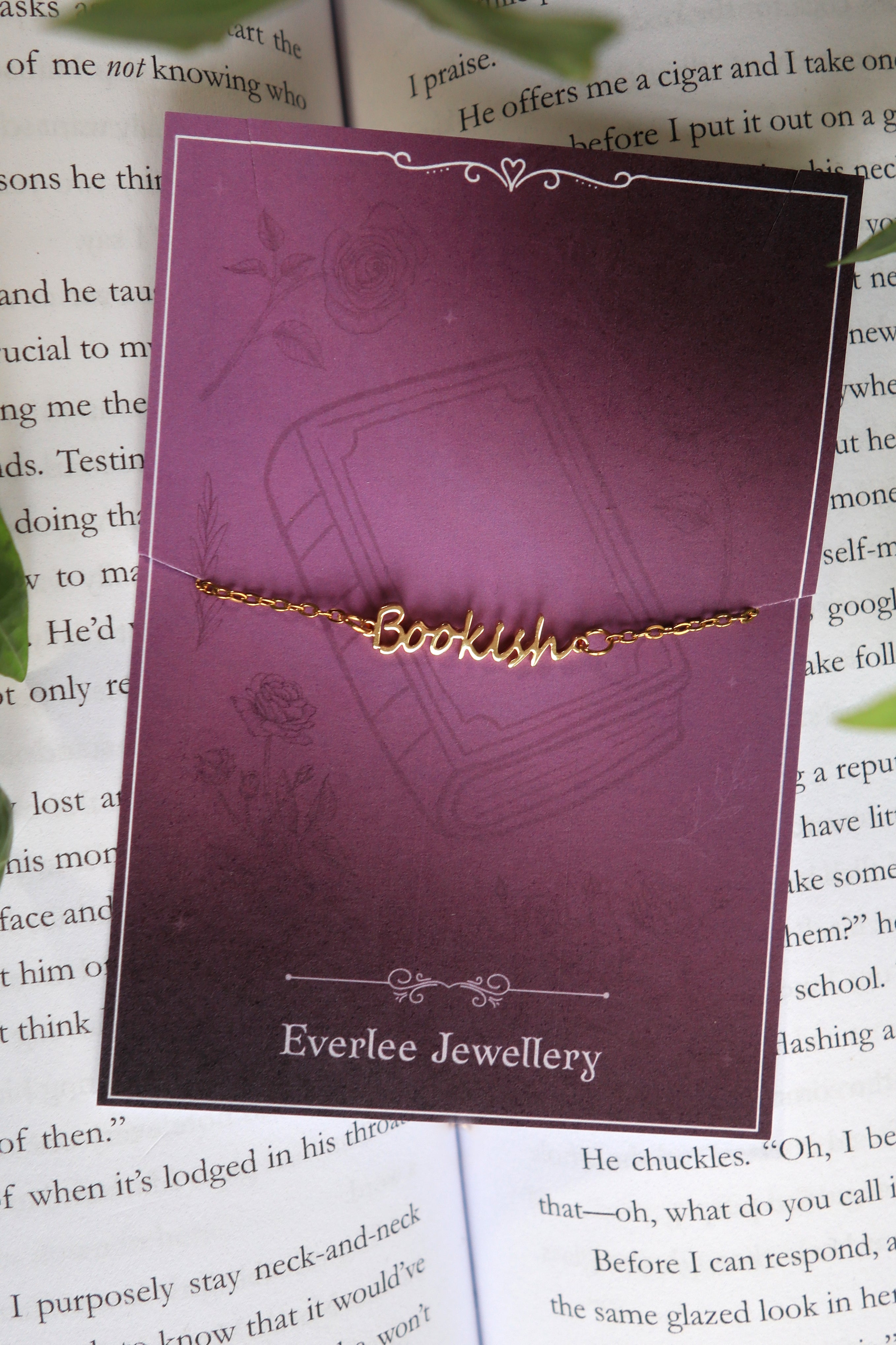 Bookish Name Bracelet - Gold and Silver Stainless Steel