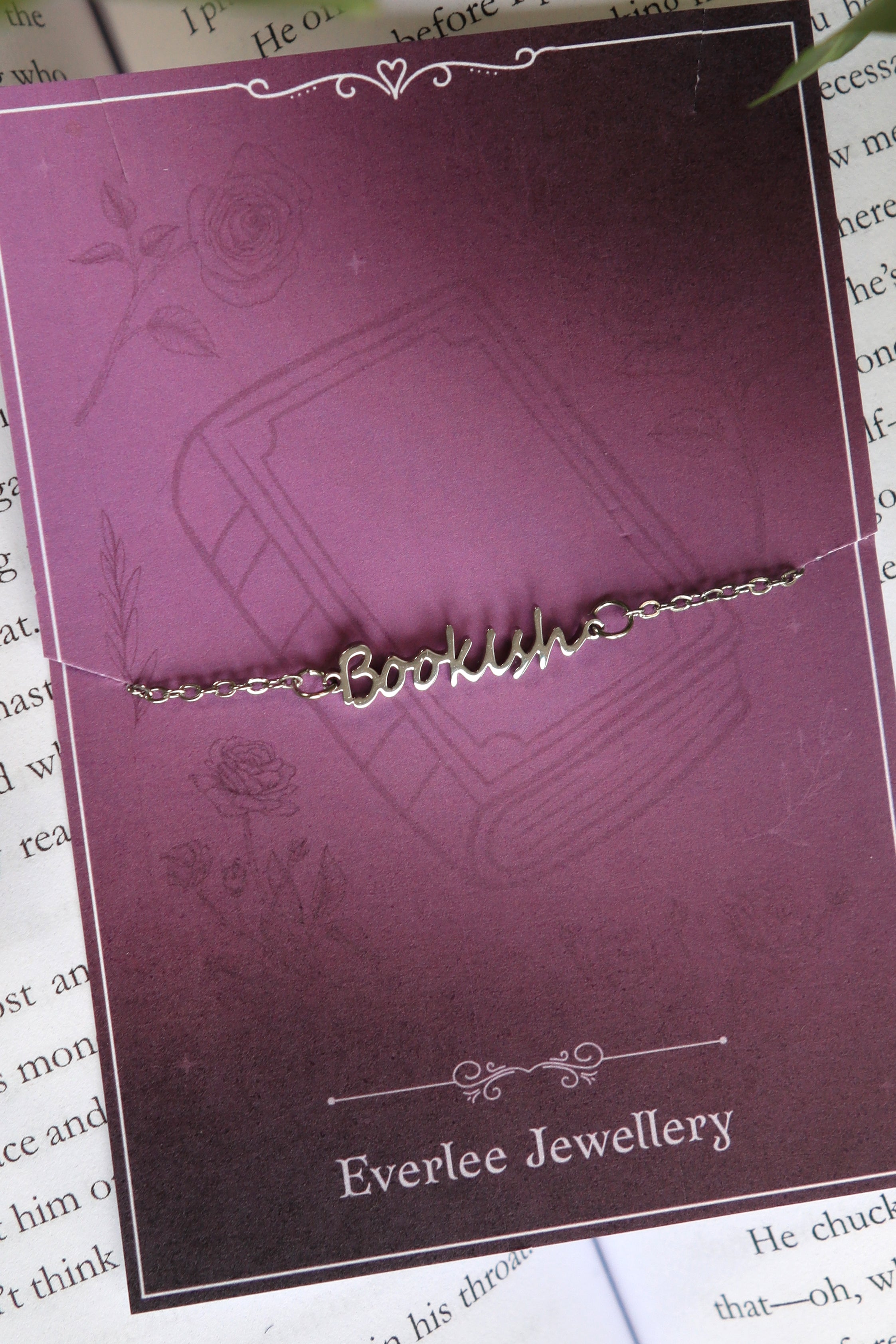Bookish Name Bracelet - Gold and Silver Stainless Steel