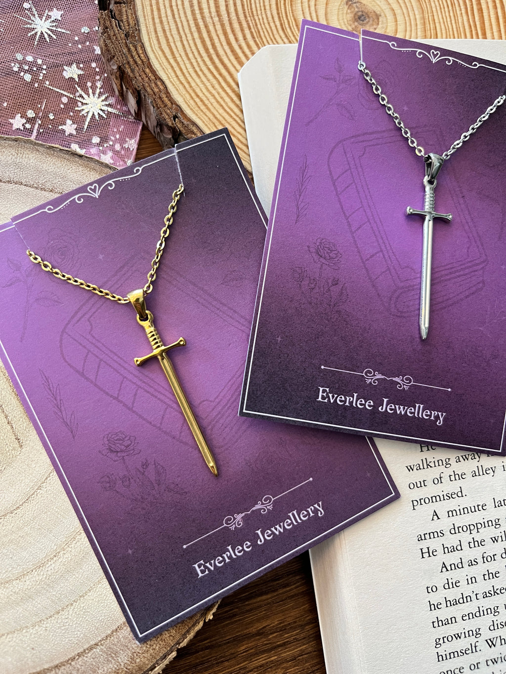 Silver Sword Stainless Steel Necklace Pendant