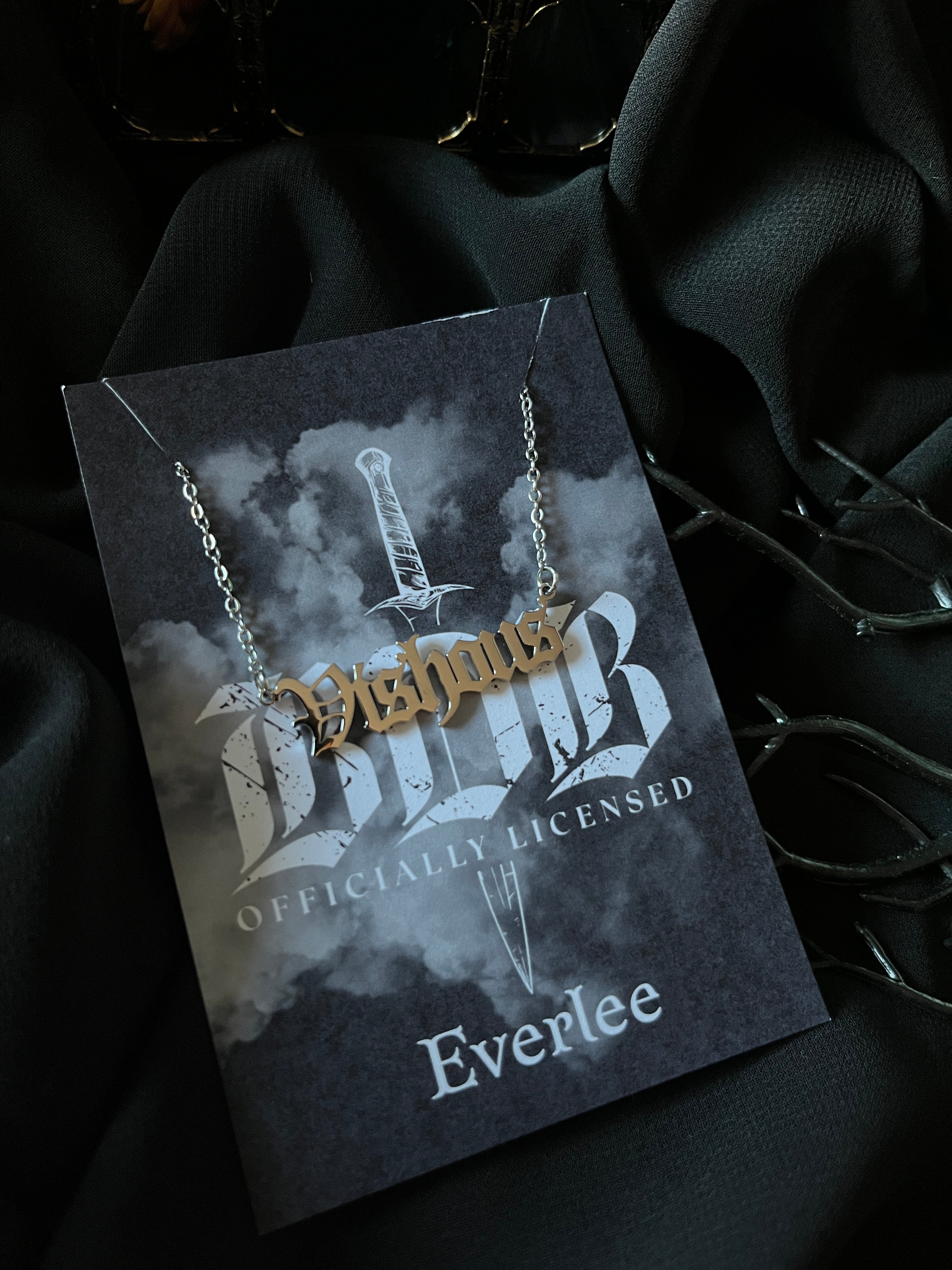 Brotherhood Name Necklaces - Officially Licensed Black Dagger Brotherhood Collection