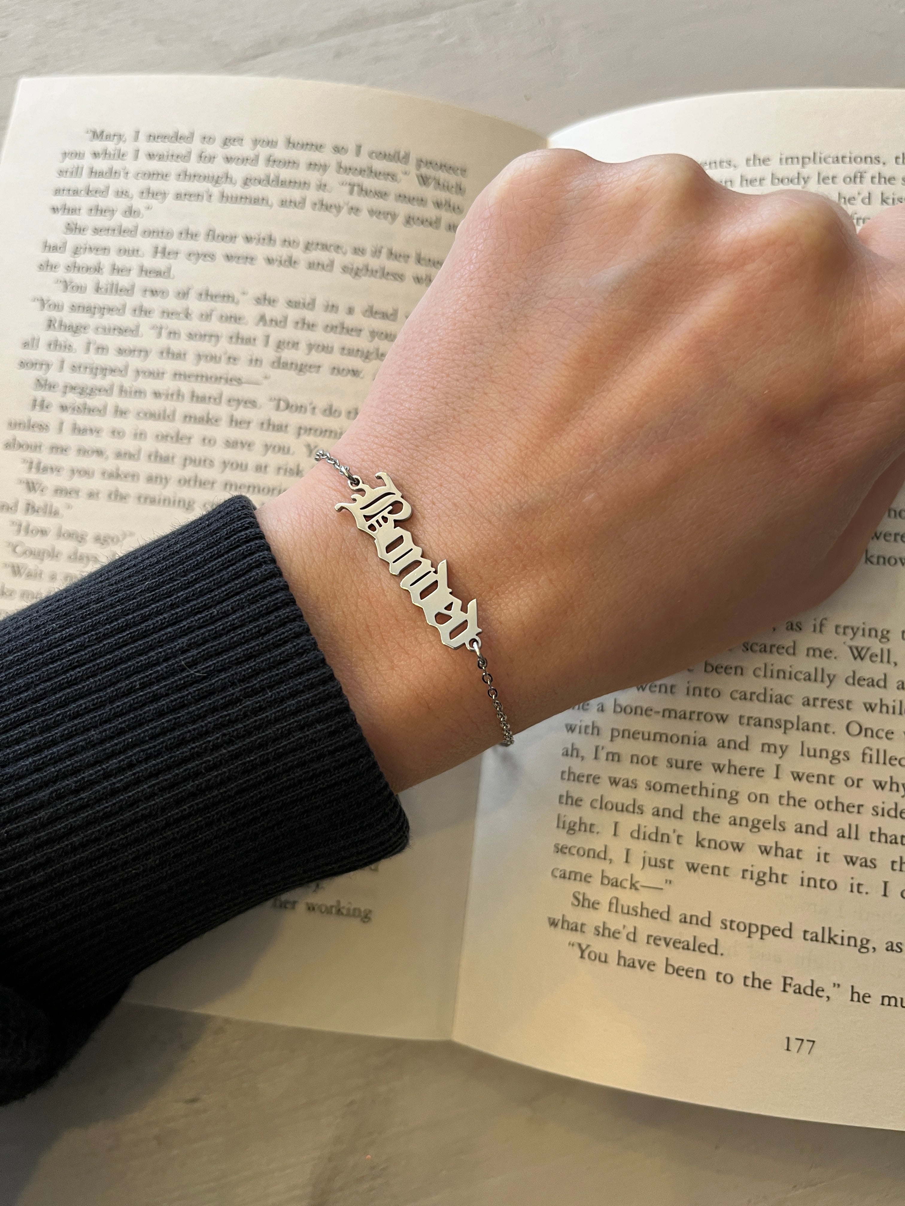 Bonded Black Dagger Brotherhood Stainless Steel Bracelet - Officially Licensed