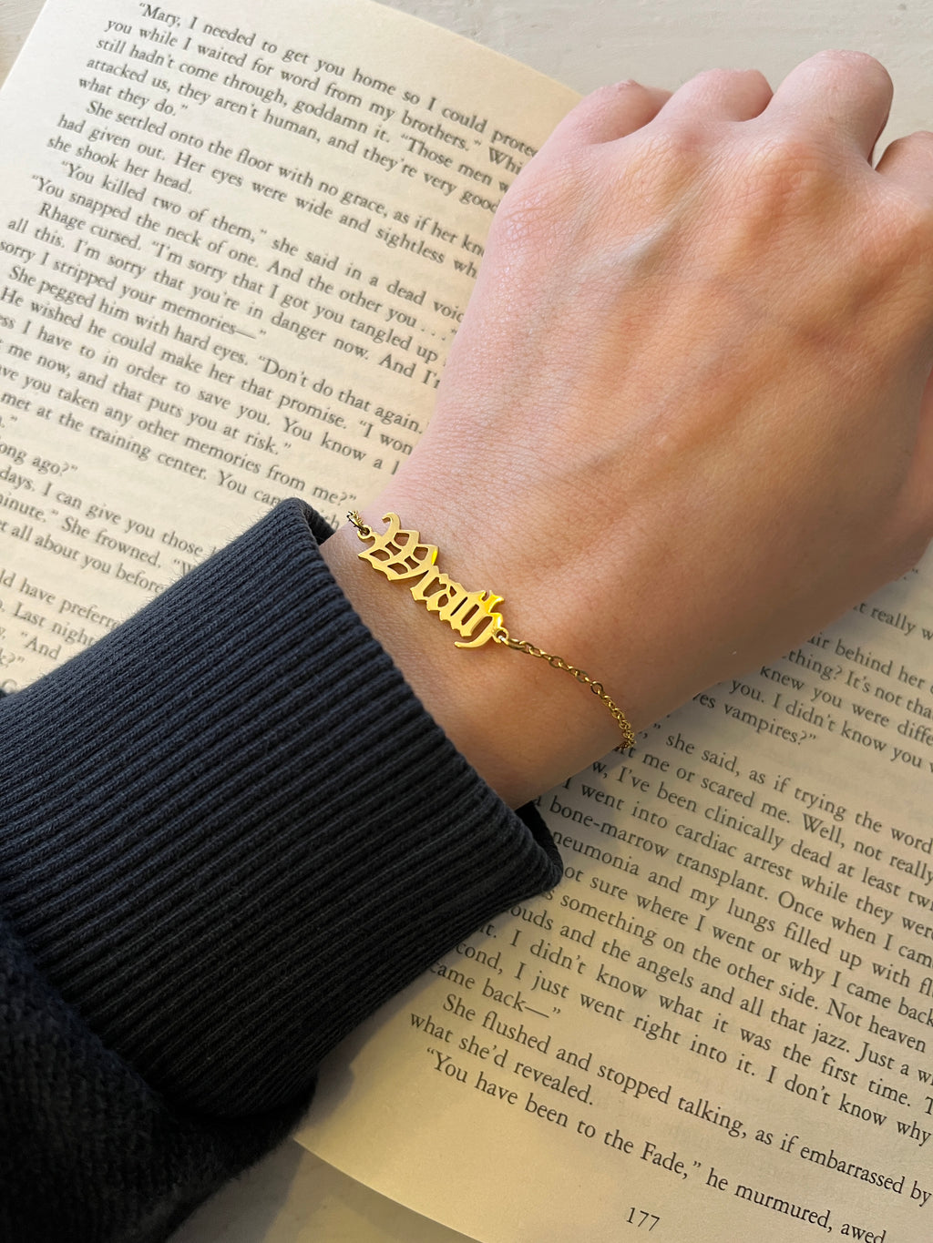 Black Dagger Brotherhood Name Bracelets Stainless Steel - Officially Licensed