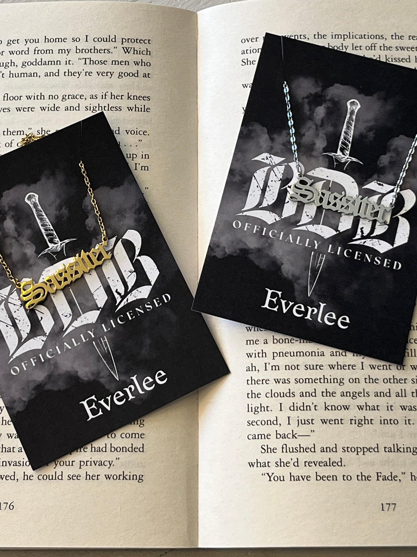 Sassiter Black Dagger Brotherhood Name Necklace