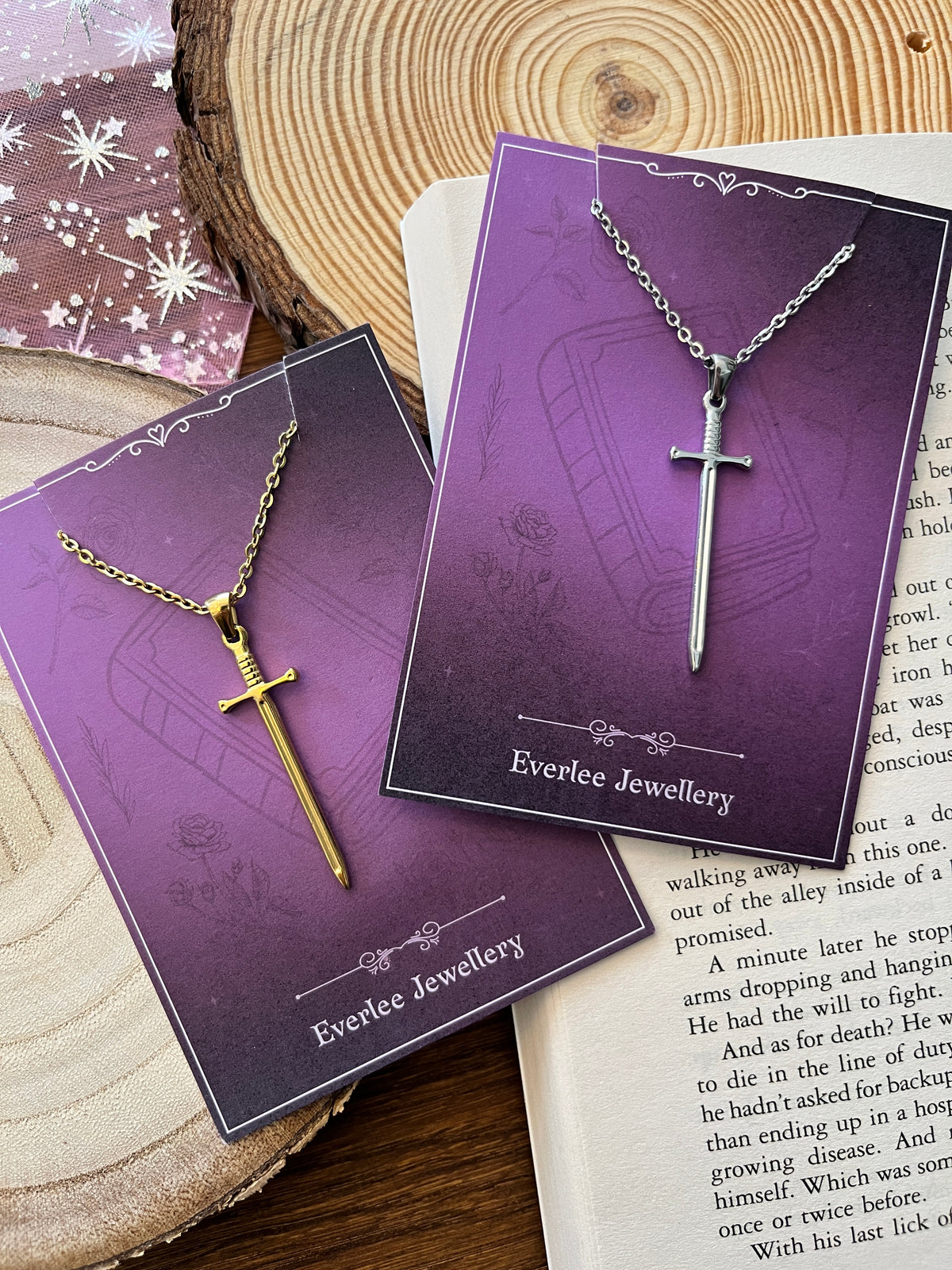 Silver Sword Stainless Steel Necklace Pendant