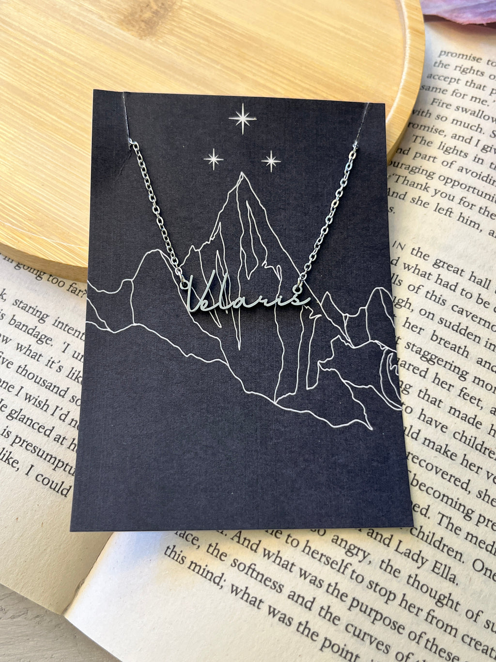 ACOTAR Velaris Stainless Steel Name Necklace - Officially Licenced