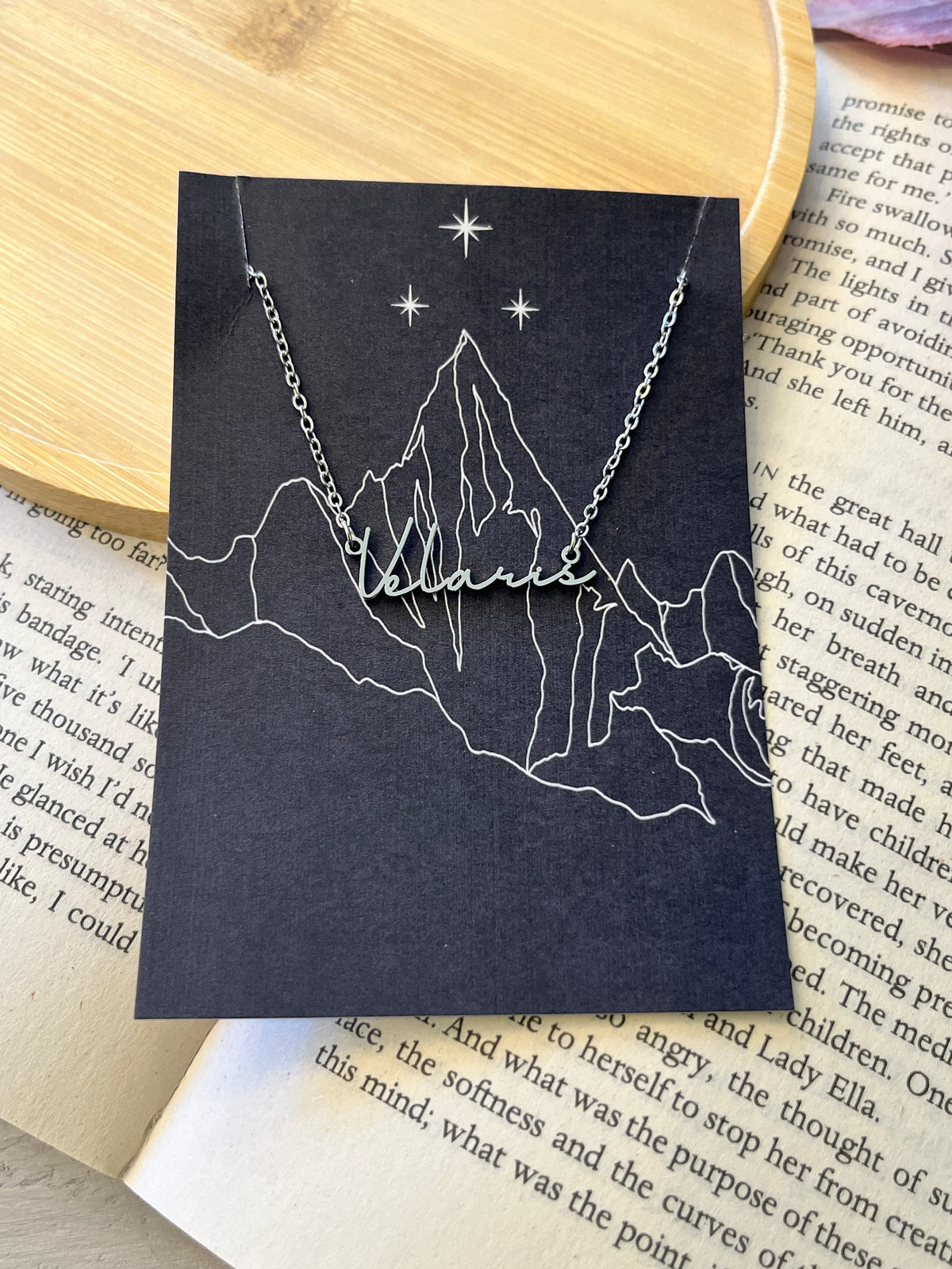 ACOTAR Velaris Stainless Steel Name Necklace - Officially Licenced